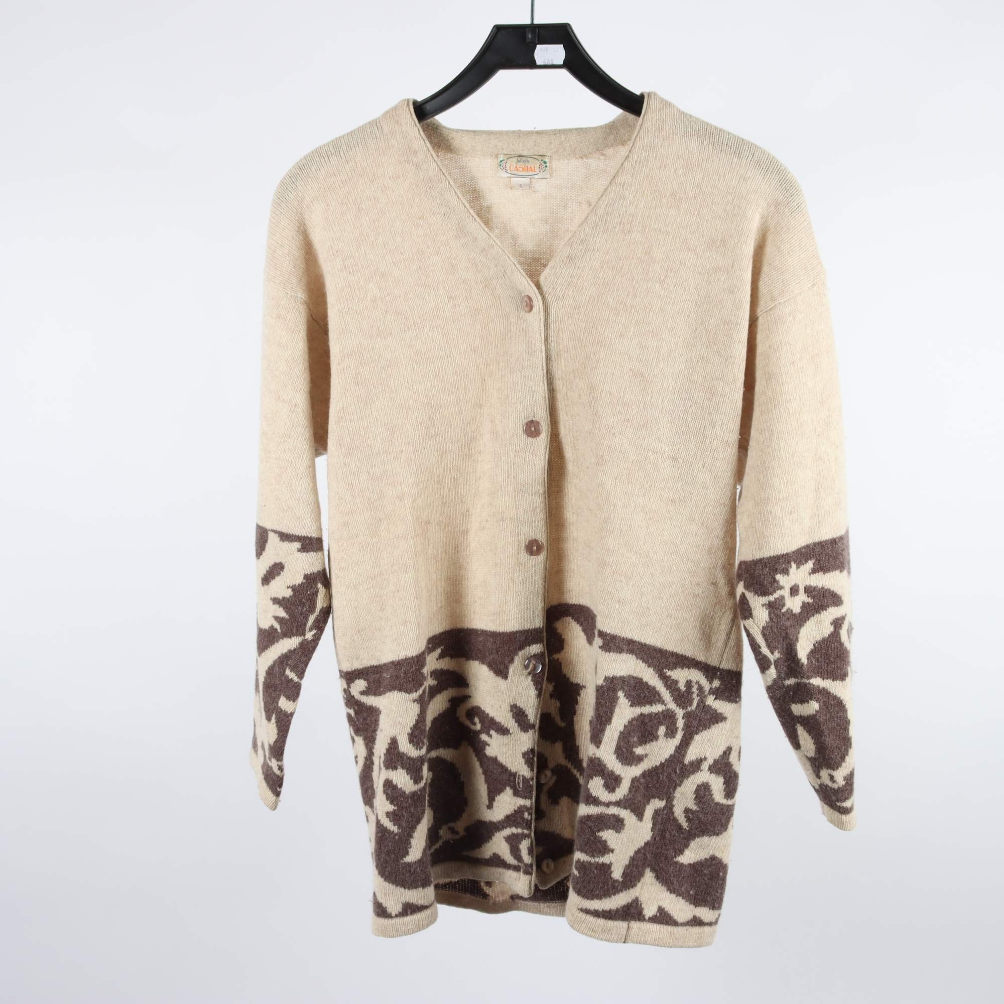 Kofta, Juliette, beige, ull, angora, stl. S.