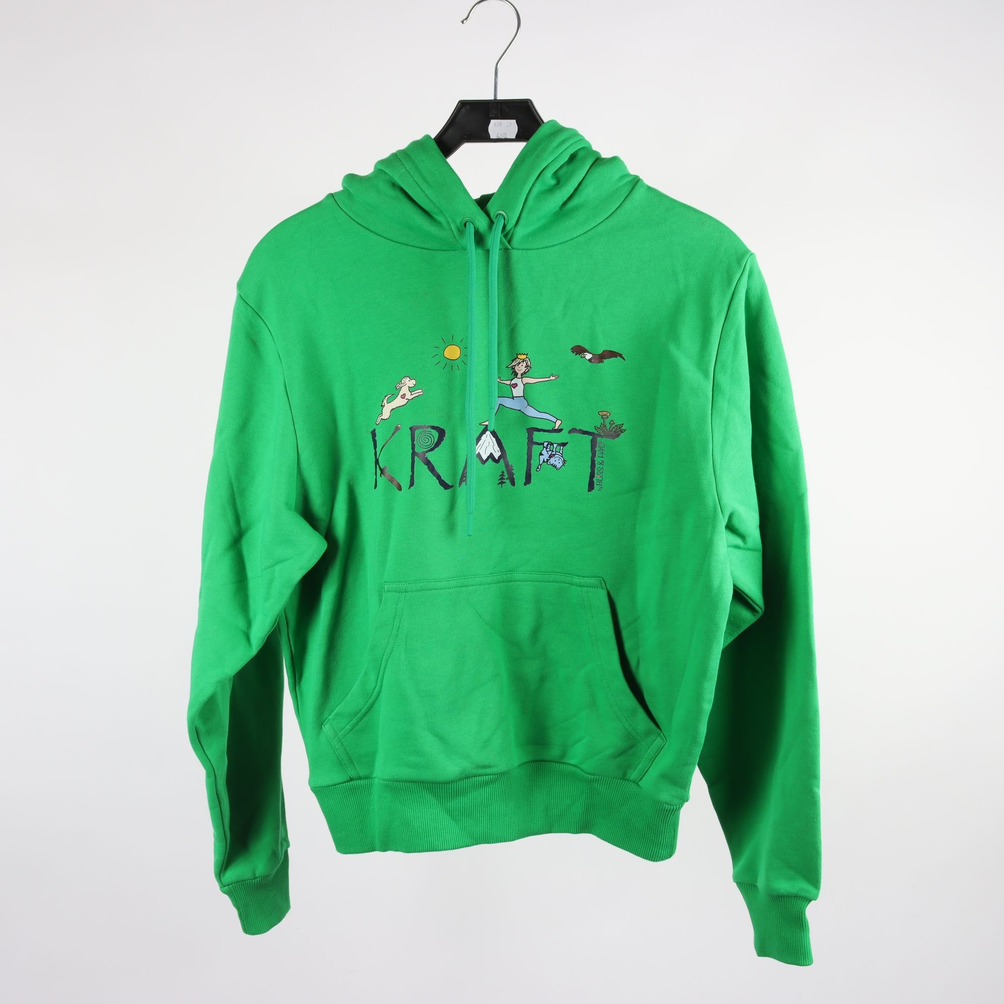 Hoodie, Spread, grön, stl. S.