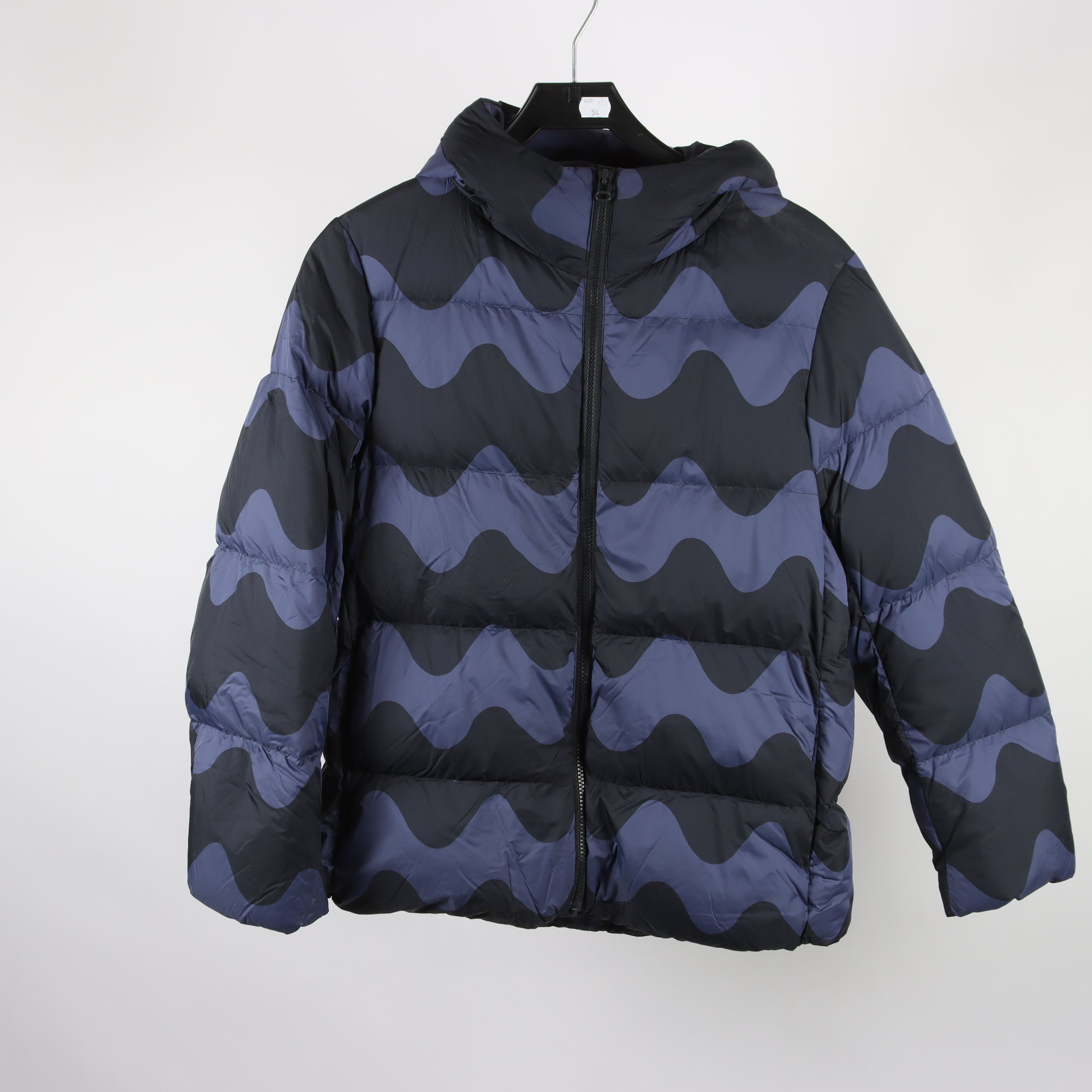 Jacka, Marimekko x Uniqlo, blå, svart, mönstrad, stl. S