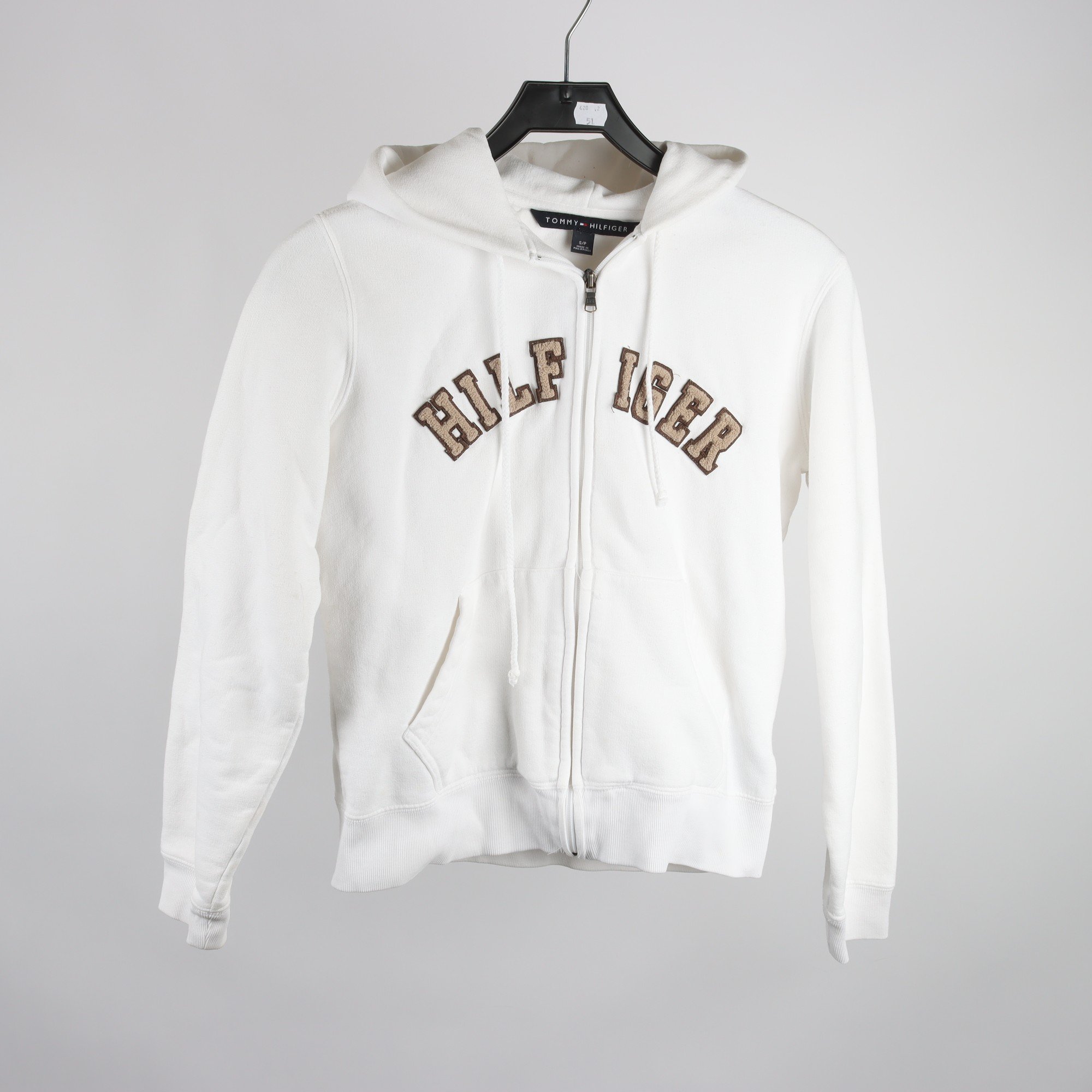 Hoodie, Tommy Hilfiger, vit stl. S
