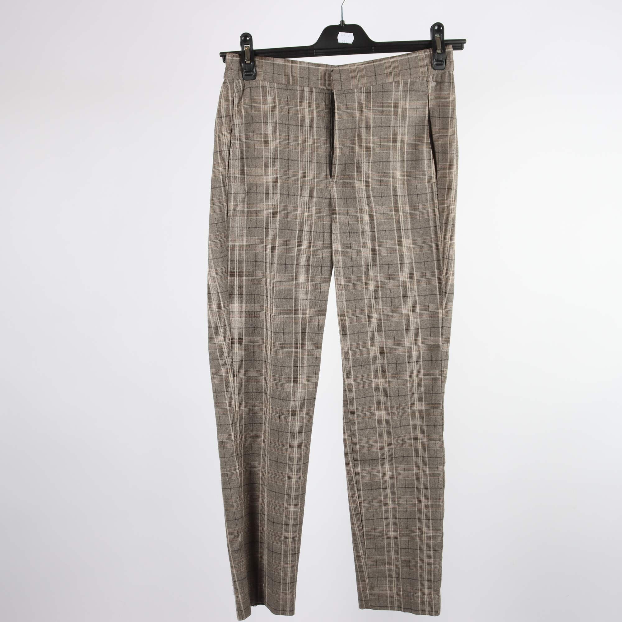 Byxor, In Wear, beige, rutig, stl. 36.