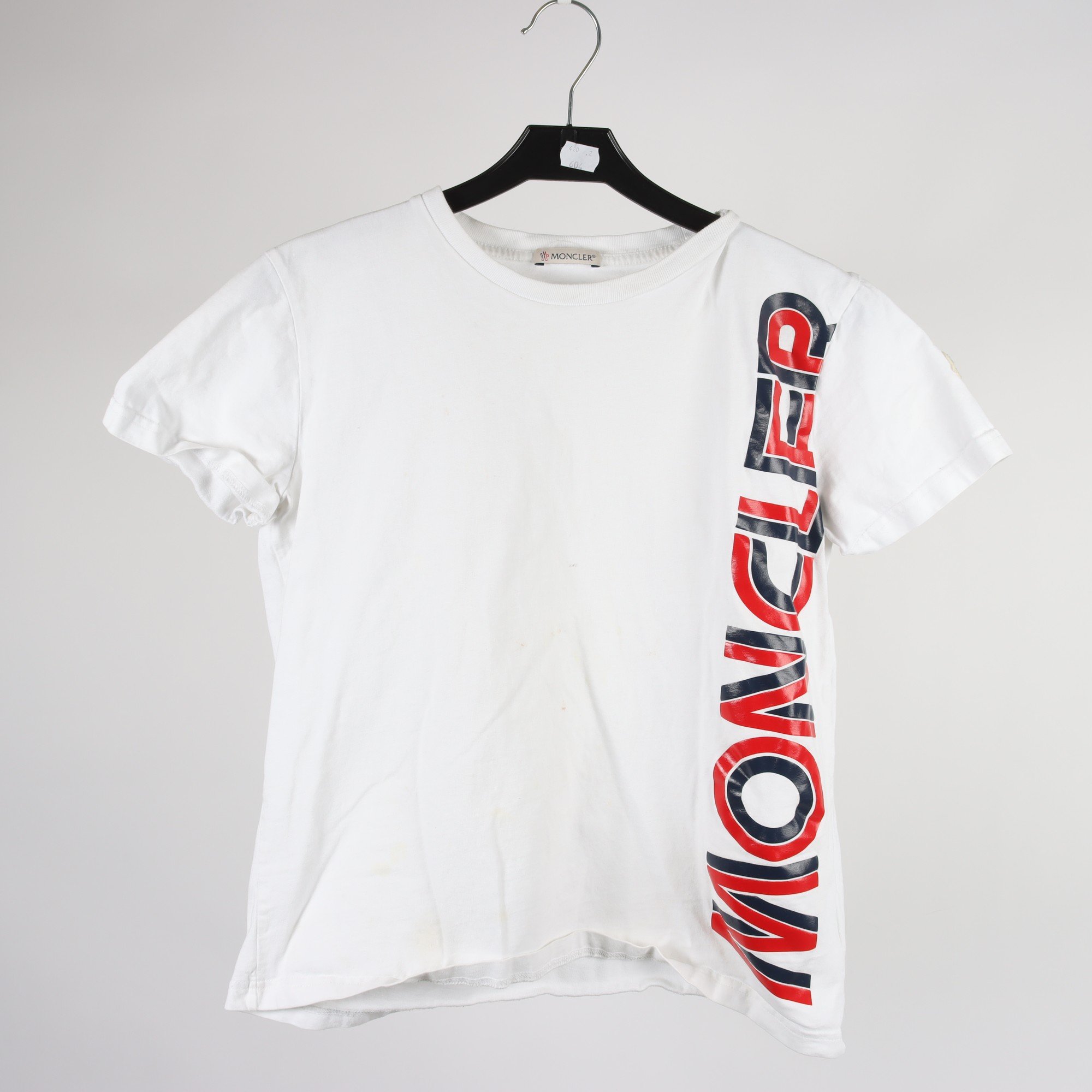 T-shirt, Moncler, vit, stl. 154.
