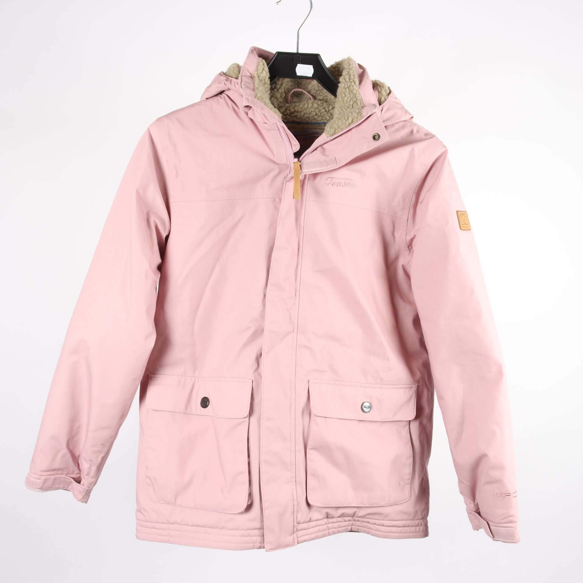 Vinterjacka, Tenson, rosa, pilefoder, stl. 158.