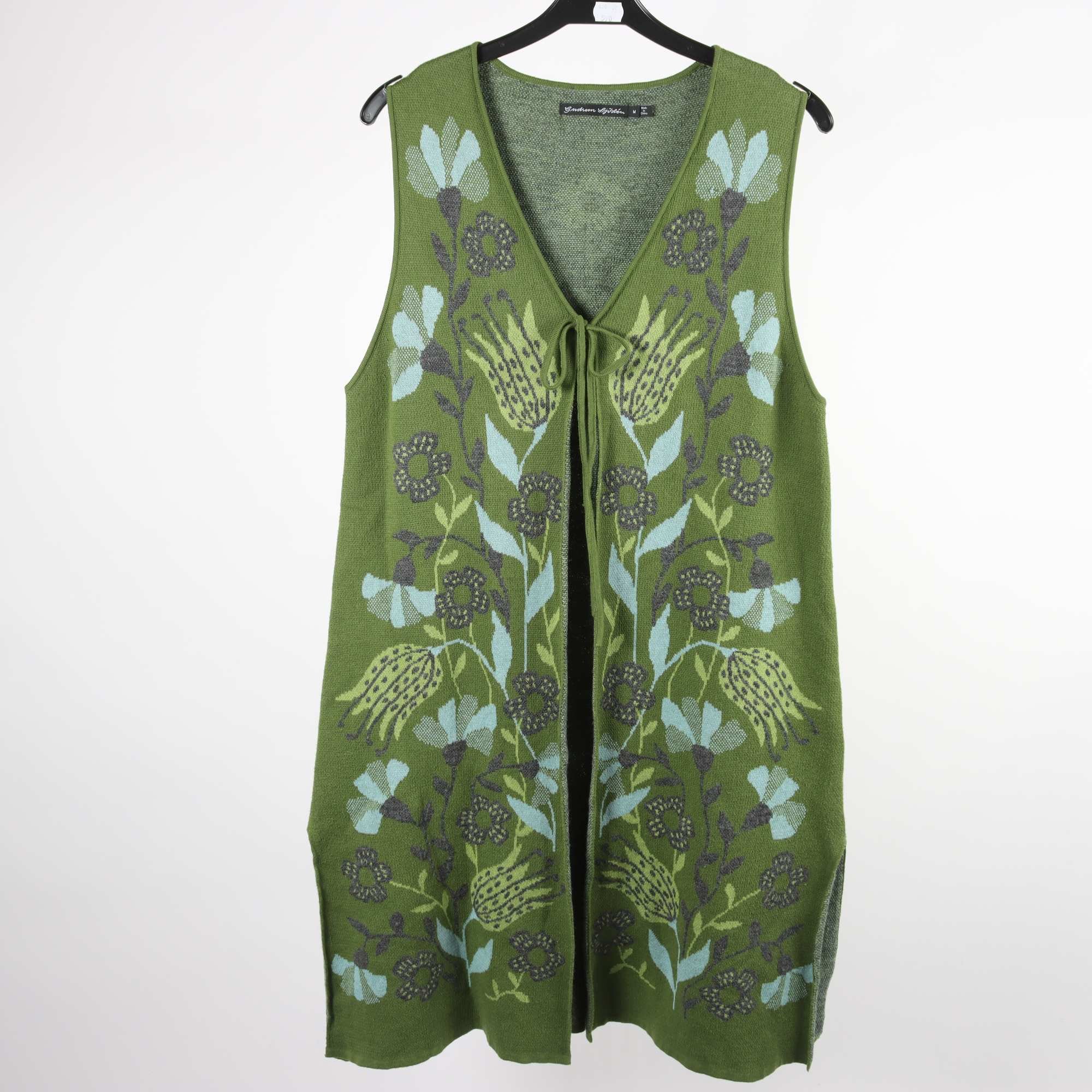 Väst, Gudrun Sjödén, grön, blå, stl. M.