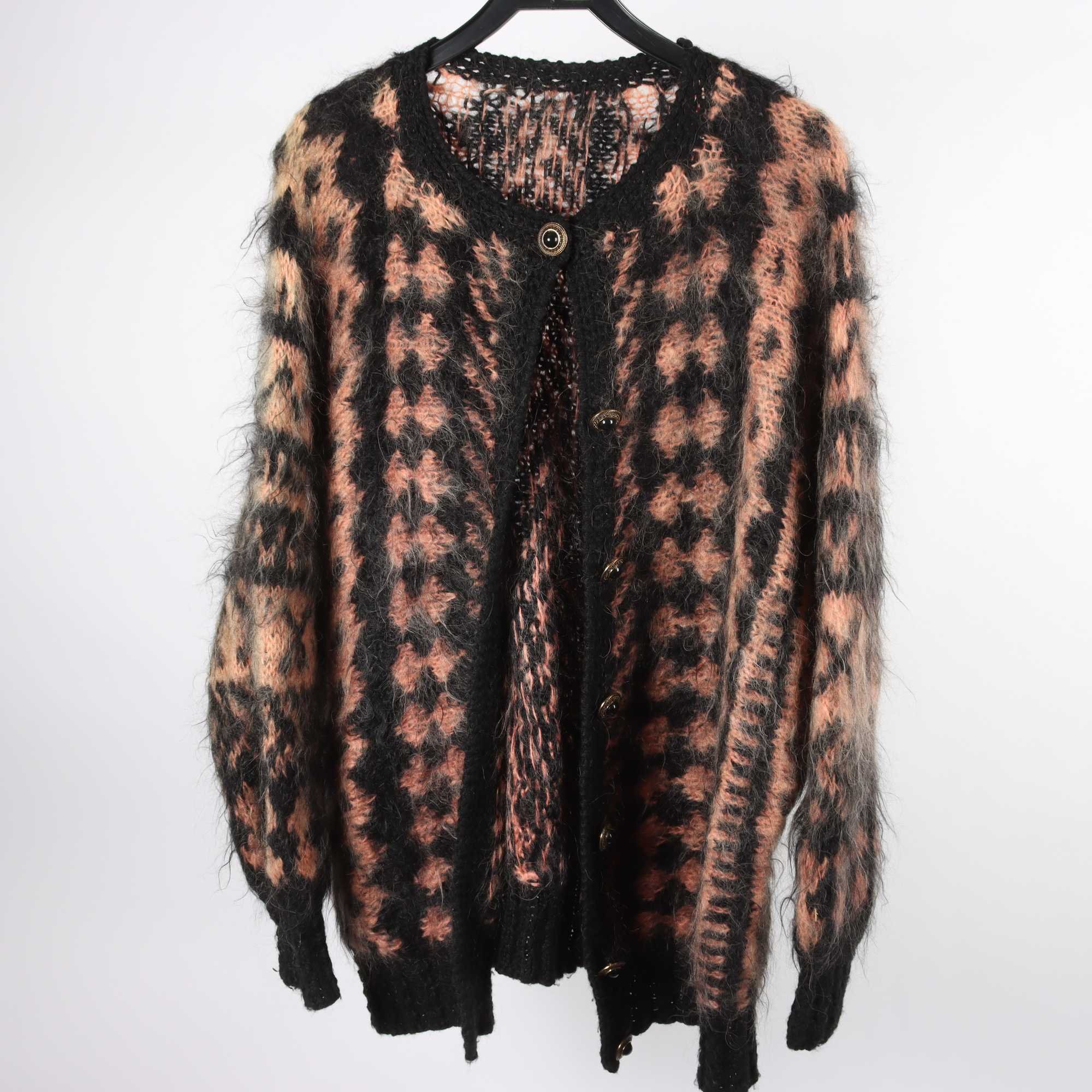 Handstickad kofta, stl. XL