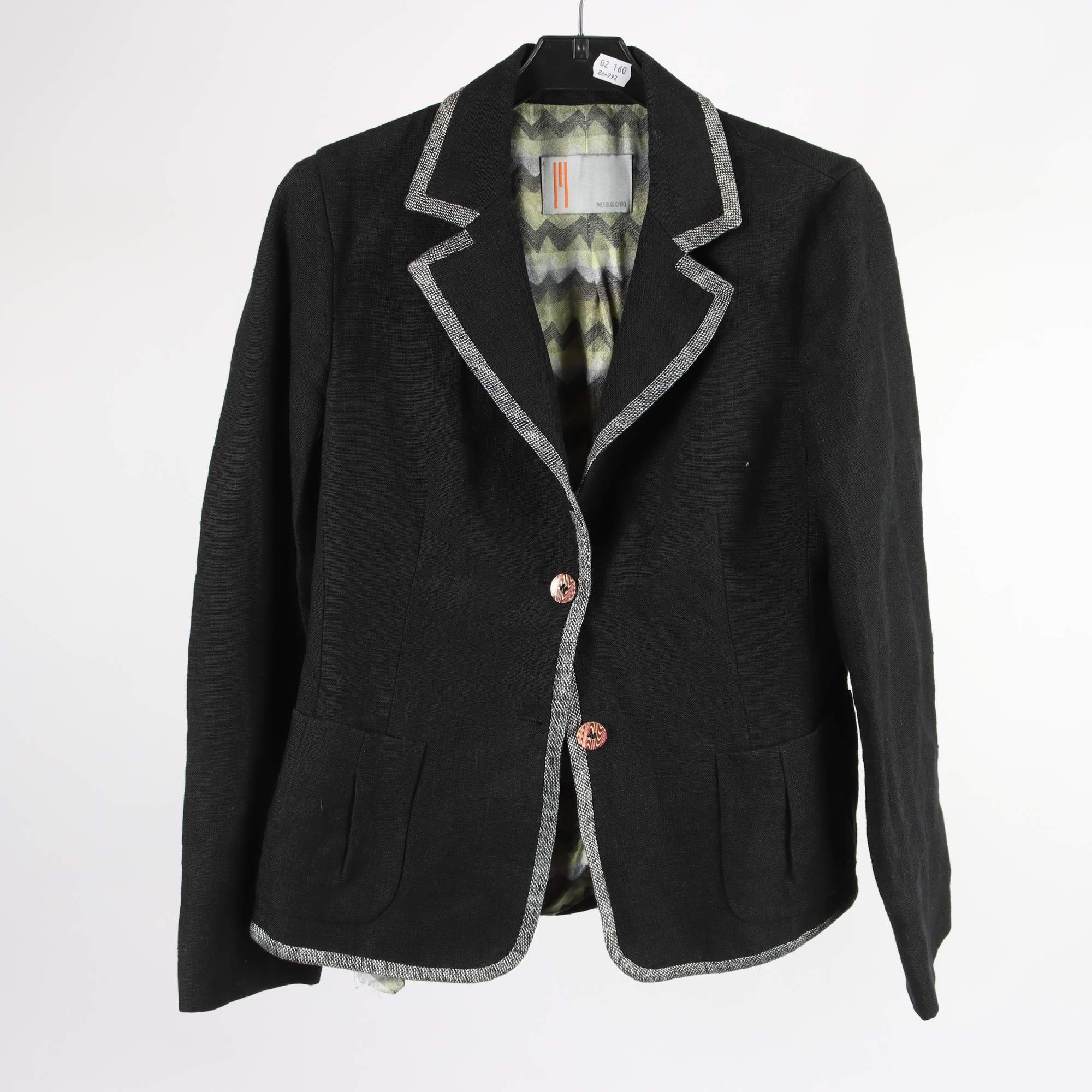 Kavaj, Missoni, 100% lin, stl. 38