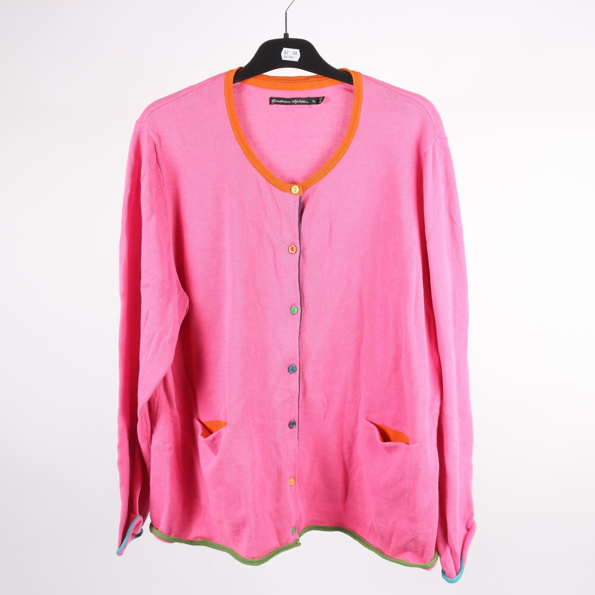 Stickad kofta, Gudrun Sjödén, stl. XL