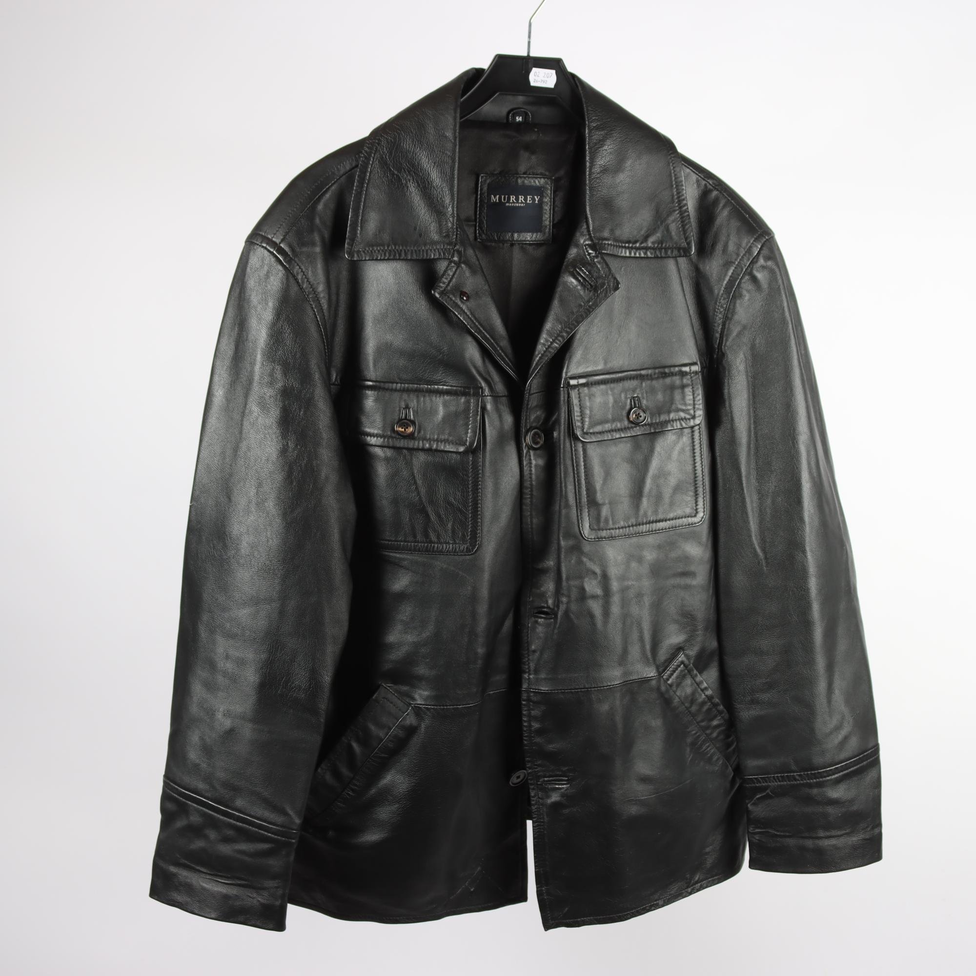 Skinnjacka, Murrey, 100% läder, stl. 54