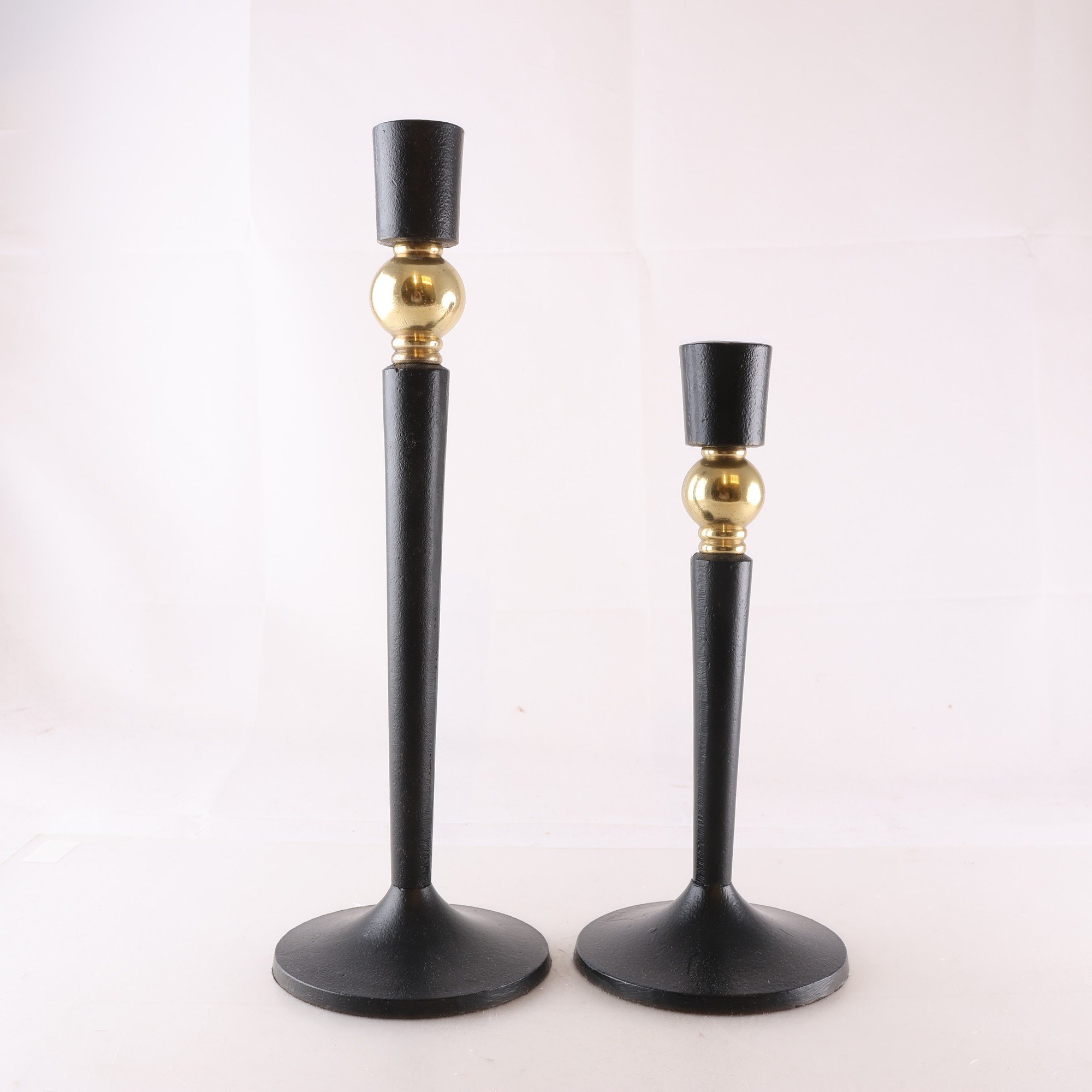 Ljusstakar, mio, Glamour, 2 st, mässing & järn