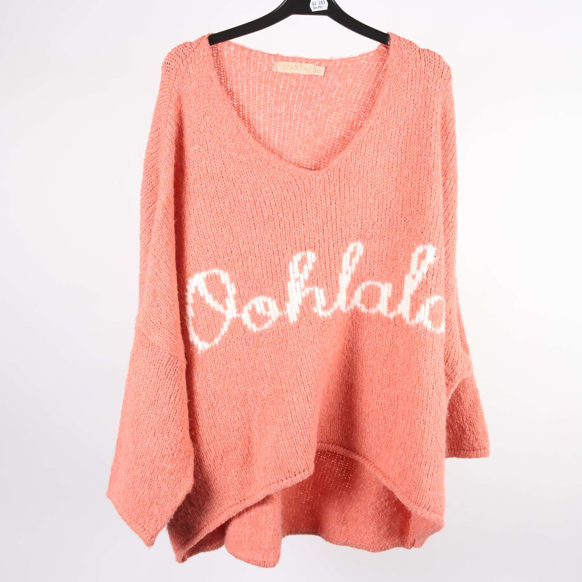 Stickad tröja, Marta, one size