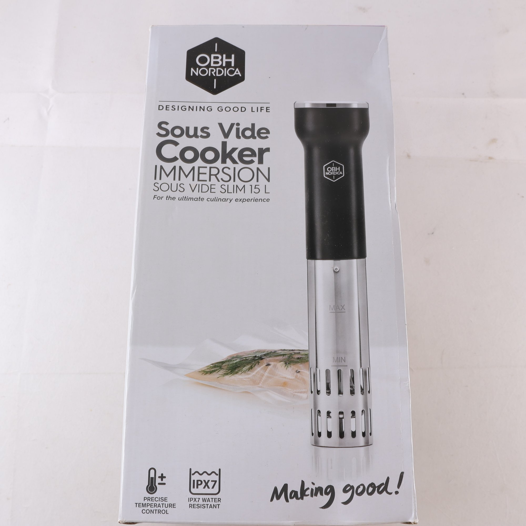 Sous vide, OBH nordica, Sous vide cooker immersion Slim 15 l.