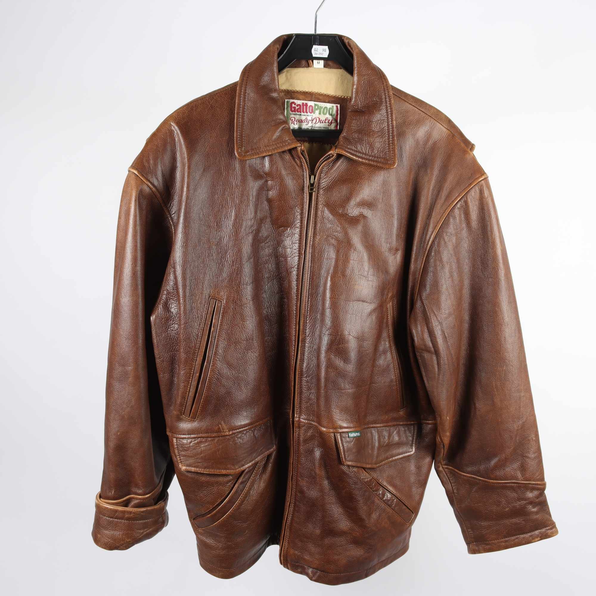 Skinnjacka, GattoProd, 100% läder, stl. M