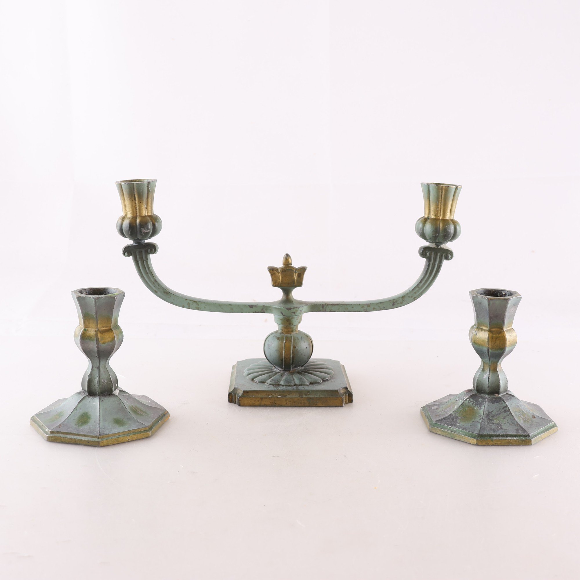 Ljustakar, Stjärn metall, 1900-tal, Art-deco, 3 st