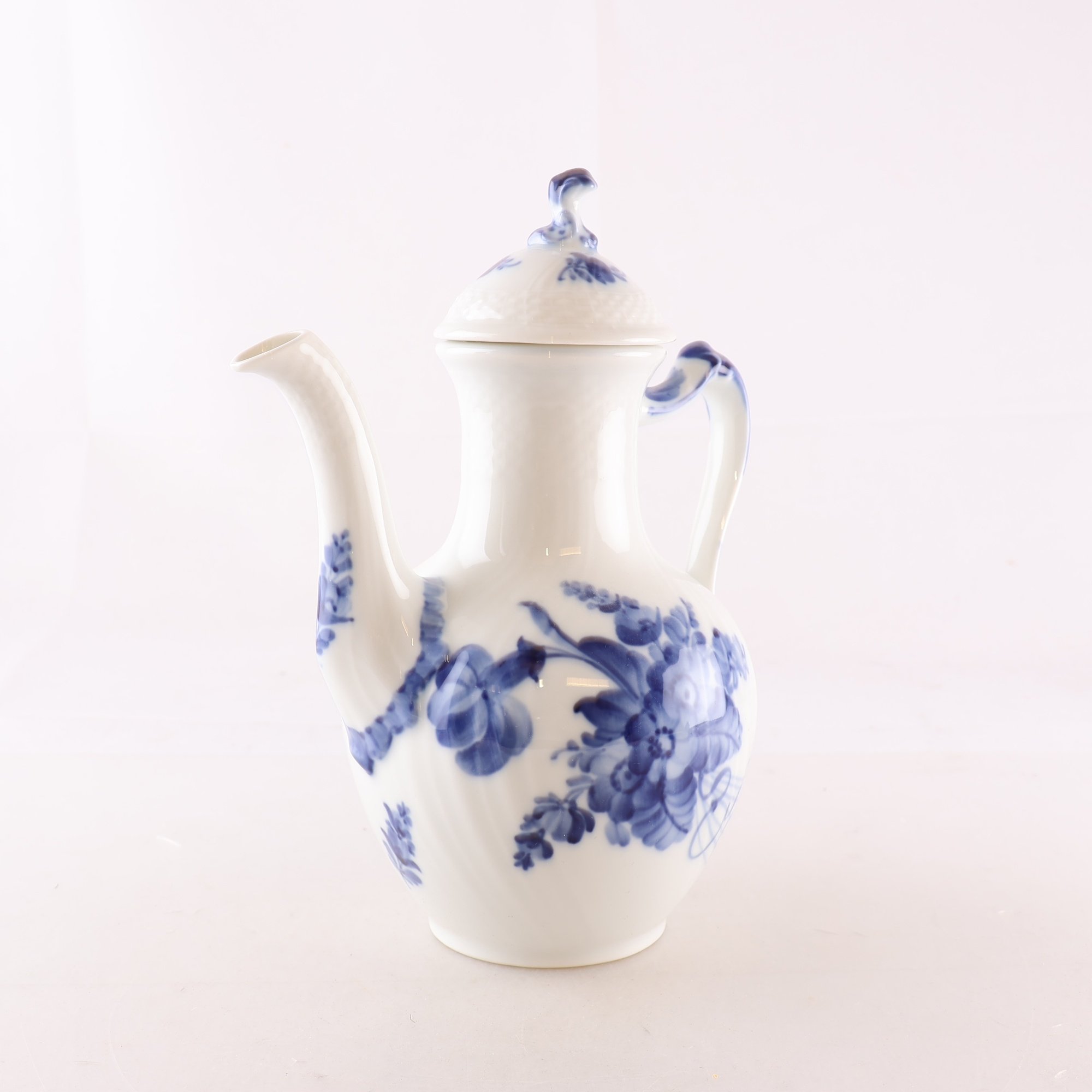 Kaffekanna, Royal copenhagen, blå blomster. Samfraktas ej.