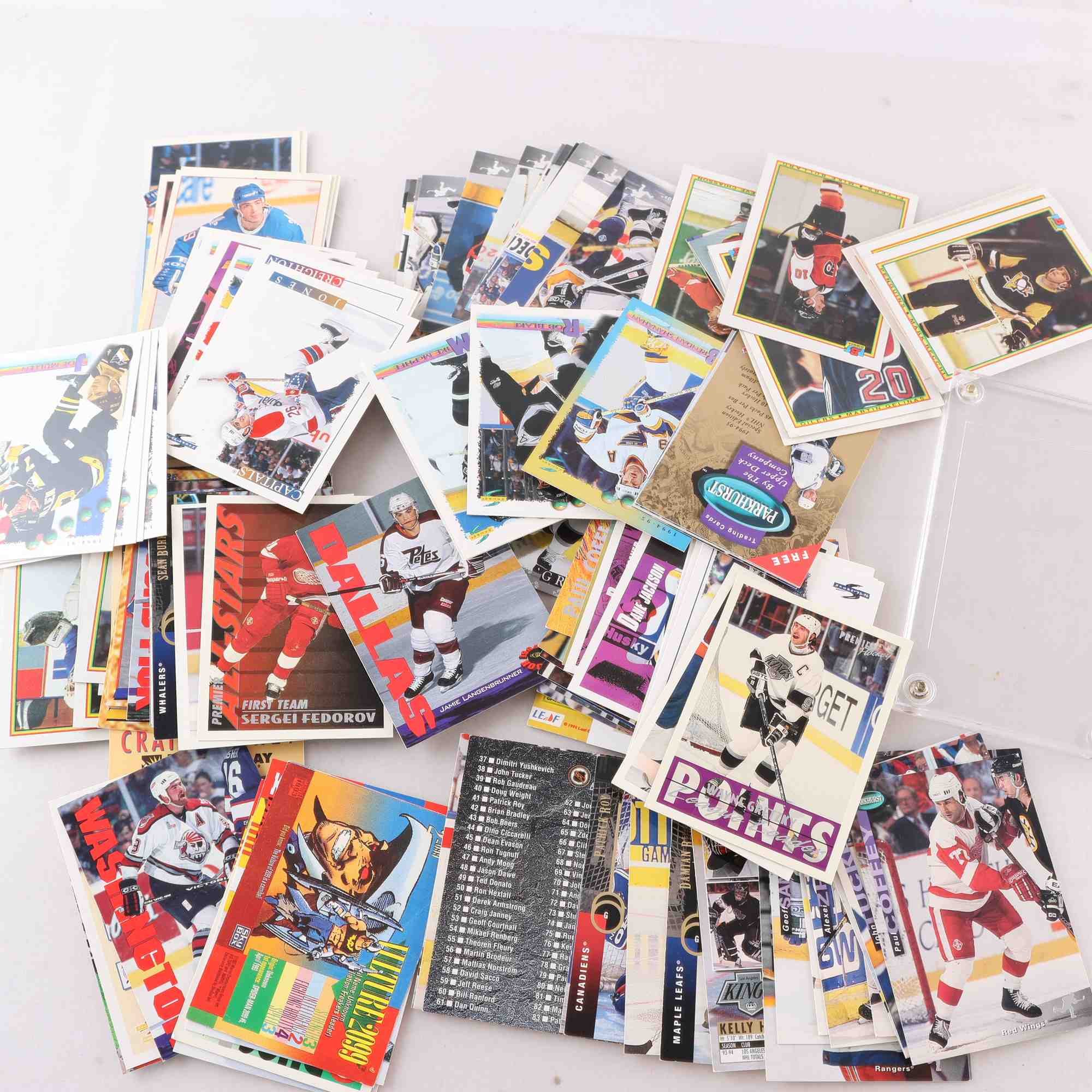 Hockeykort, NHL och Svenska kort, 90-tal.