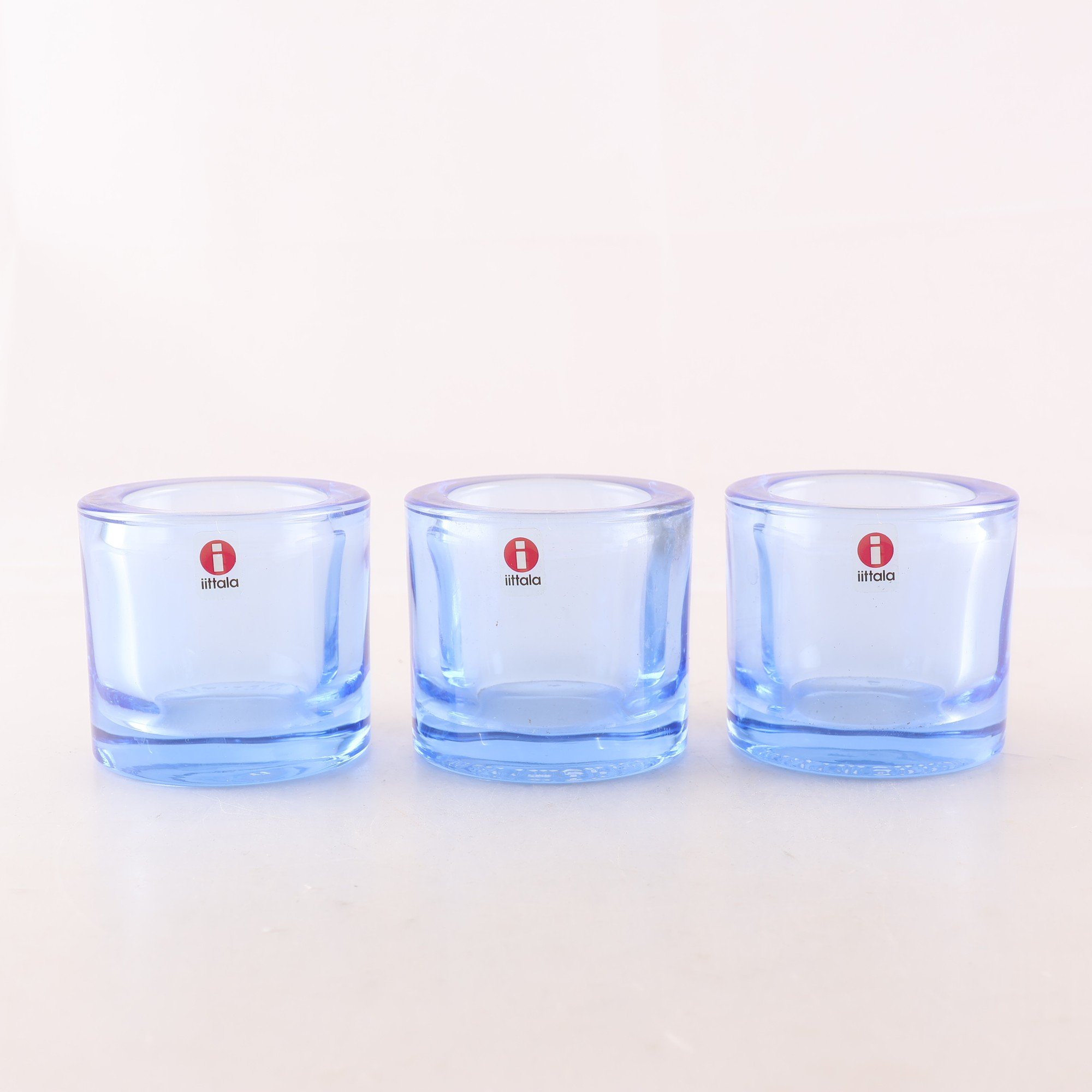 Ljusslyktor, Iittala, Kivi, ljusblå, 3 st