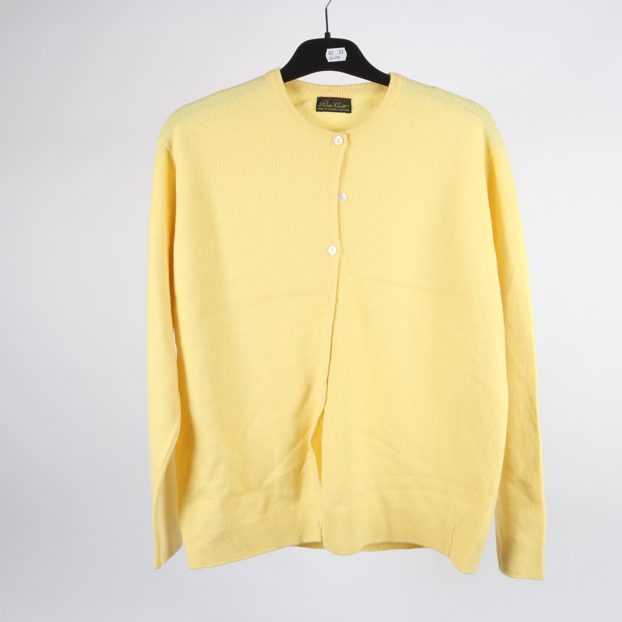 Stickad kofta, Peter Scott, 100% ull, stl. 40