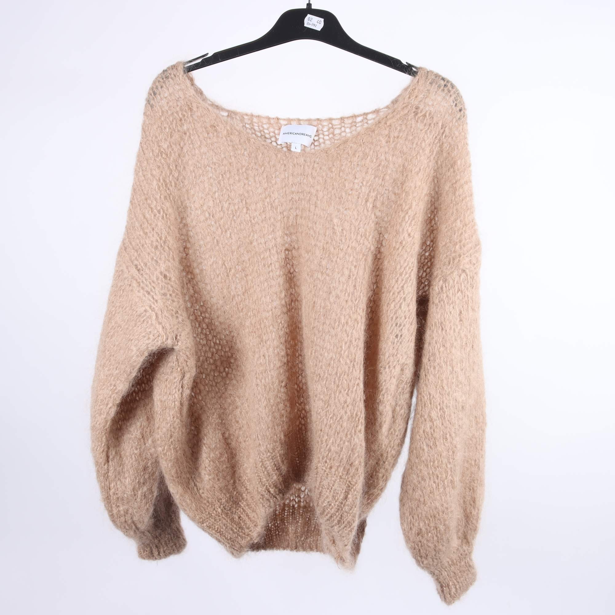 Stickad tröja, American Dreams, stl. L