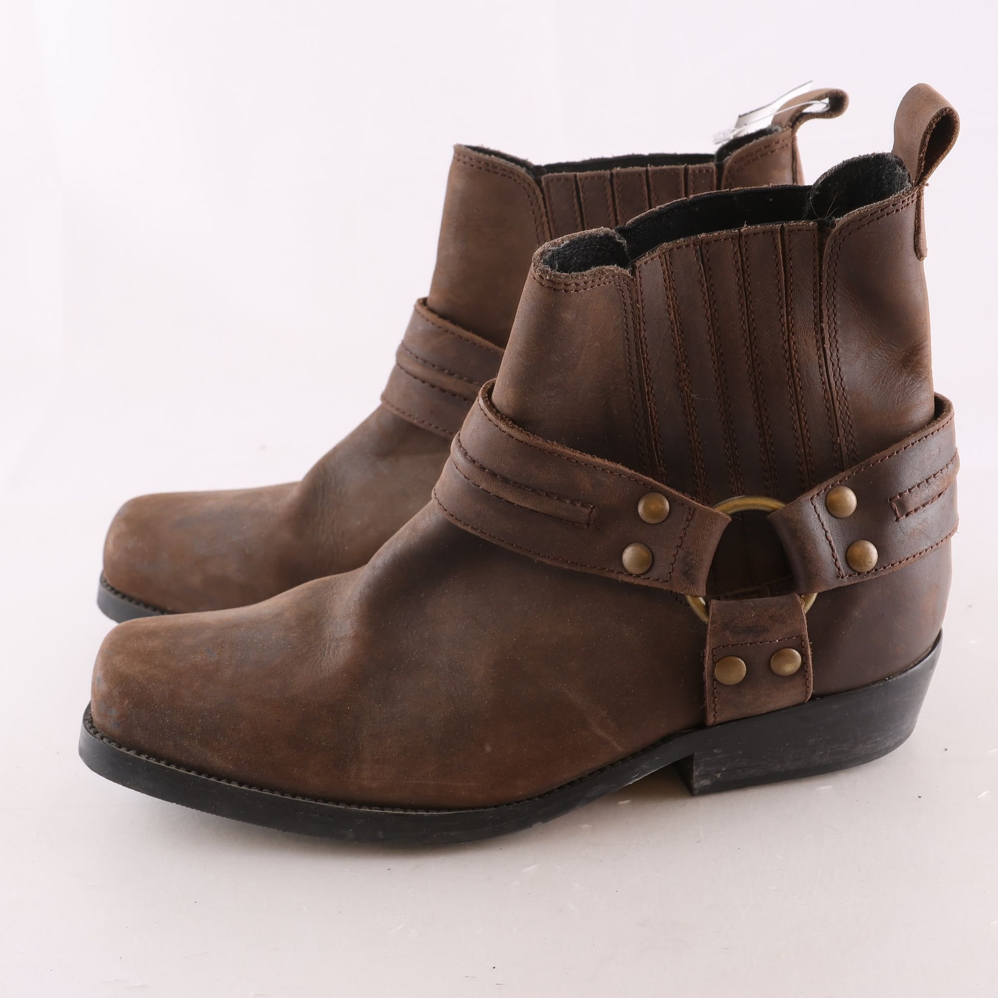 Boots, läder, stl. 42