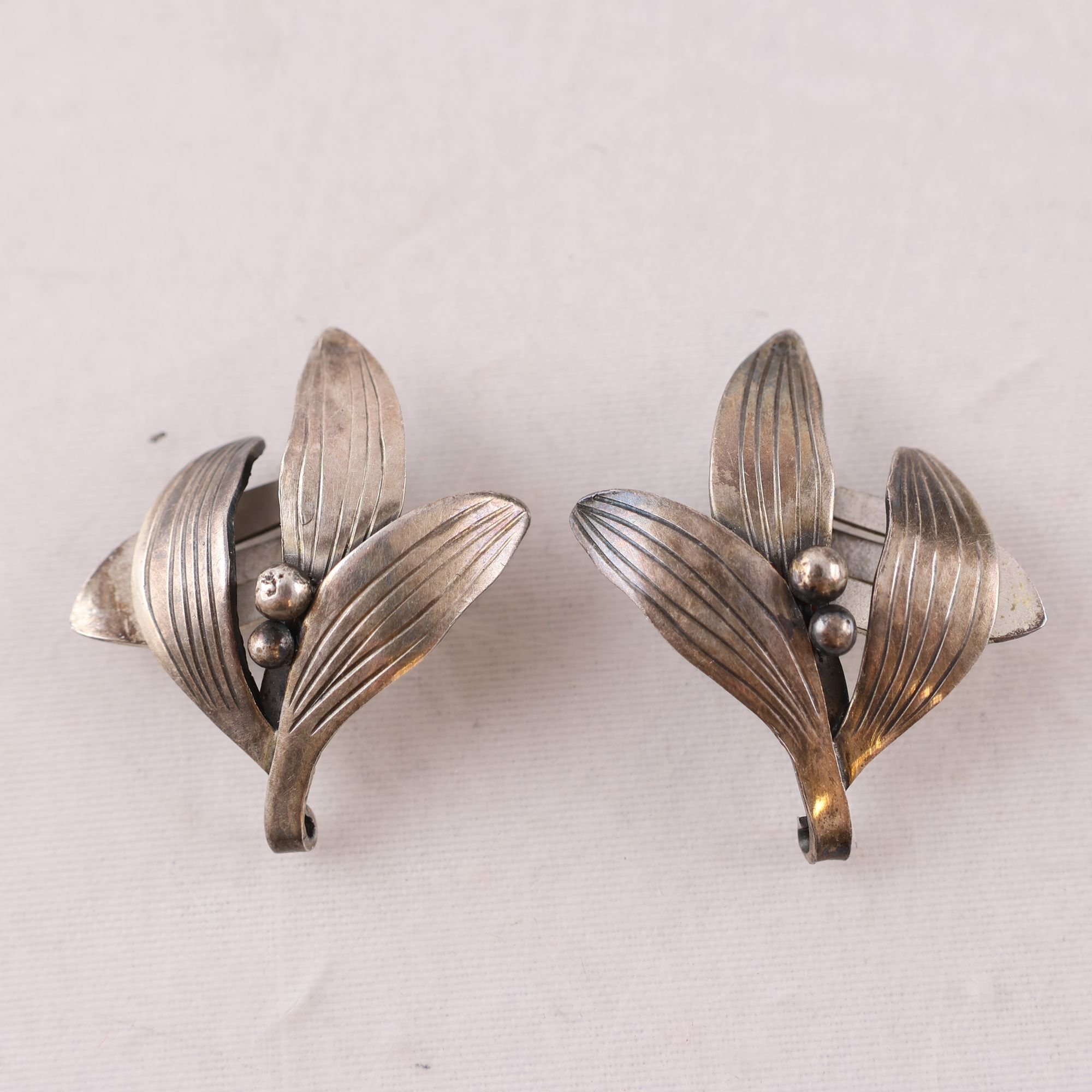 Öronclips, silver, vikt: 6.4g