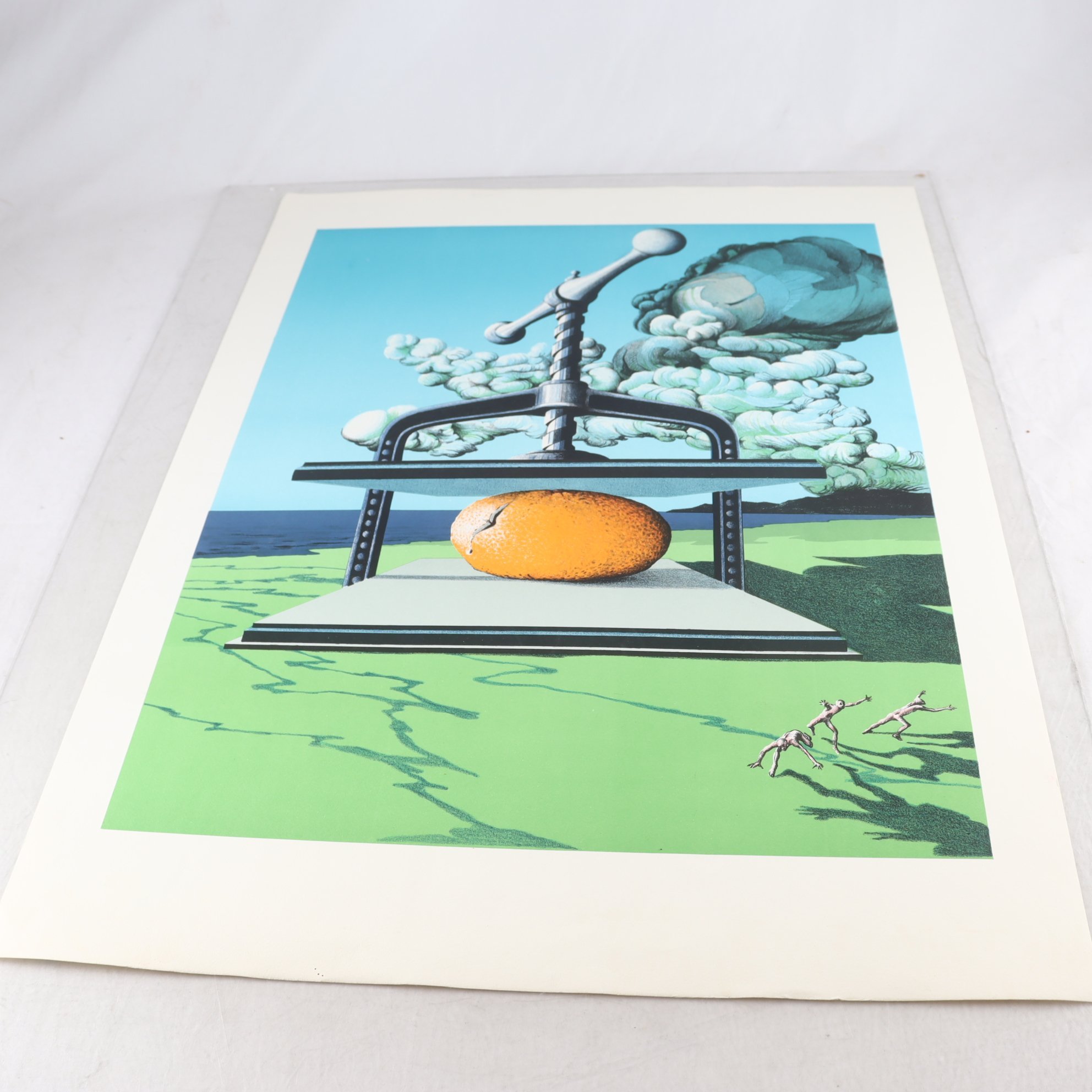 Färglitografi, oinramad, Bengt Nordenborg, osignerad. Endast avhämtning.