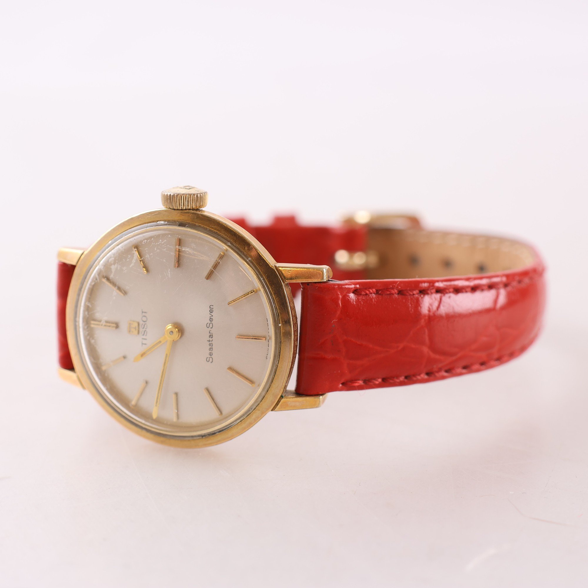 Armbandsur, guld 18k, Tissot Seastar Seven, vintage