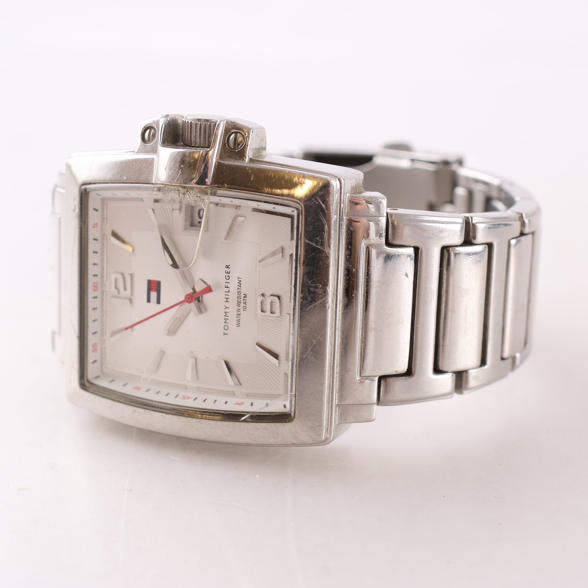 Armbandsur, stål, Tommy Hilfiger, datum, quartz