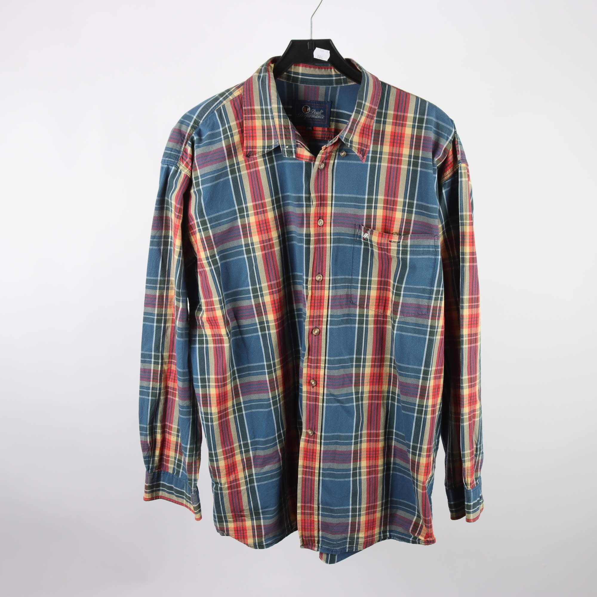 Skjorta, PeakPerformance, flerfärgad, rutig, stl. XXL