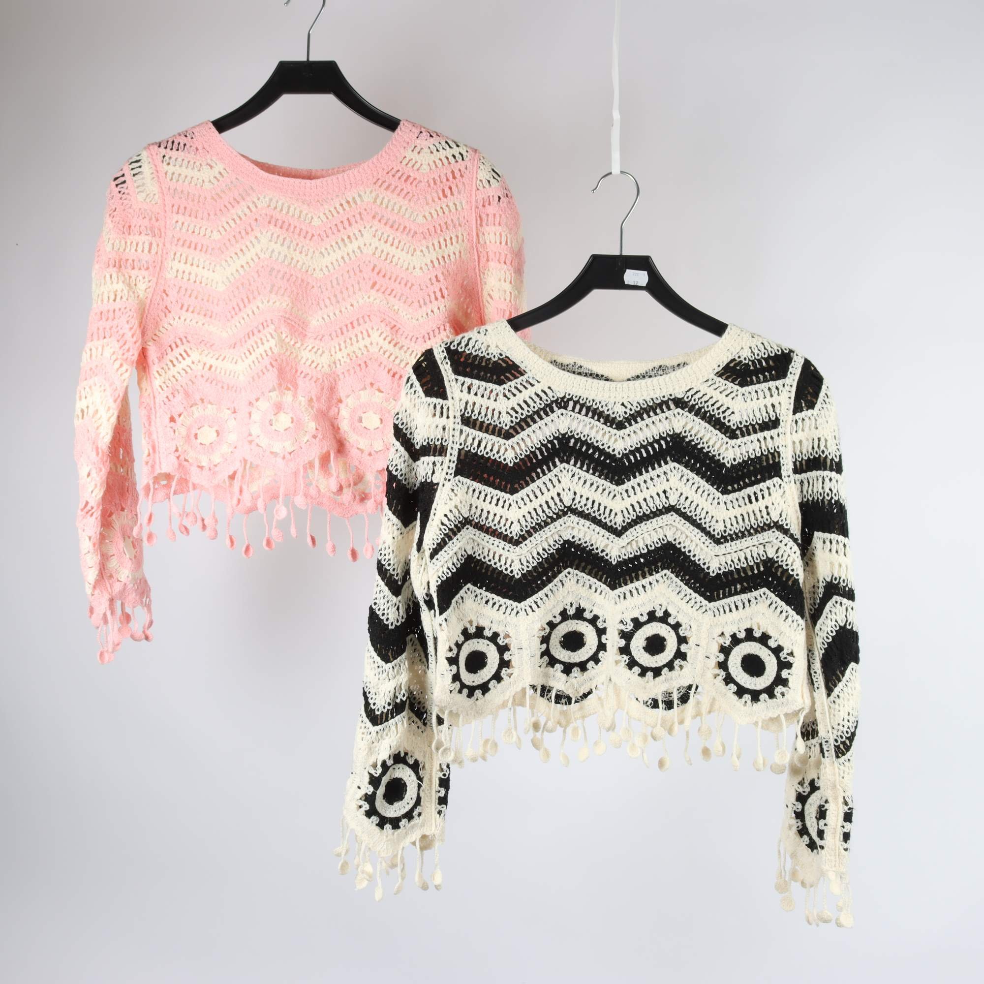 Tröja 2-pack, OSM Selection, svart, rosa, vit, stl ca. S