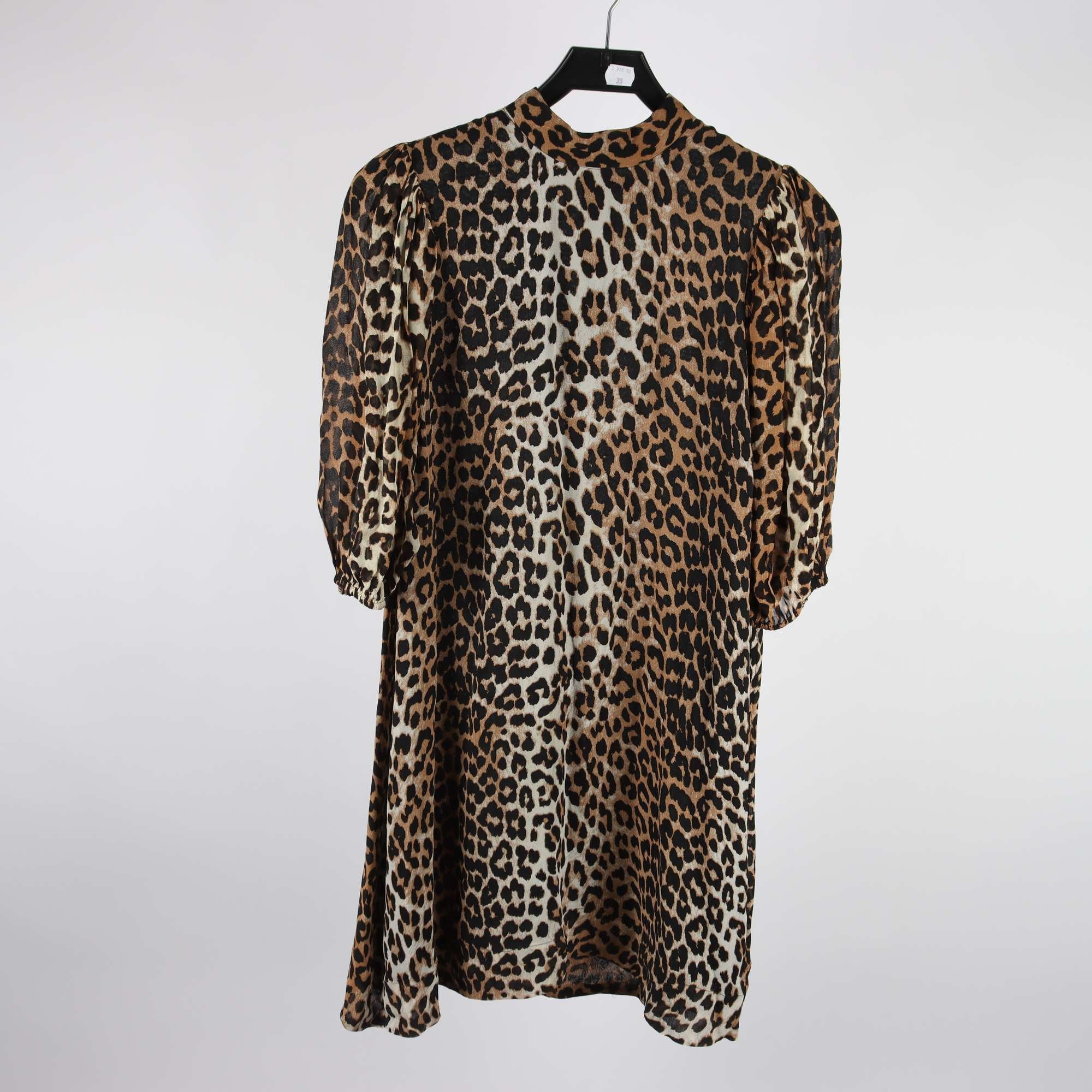 Klänning, Ganni, mönstrad, stl. 36