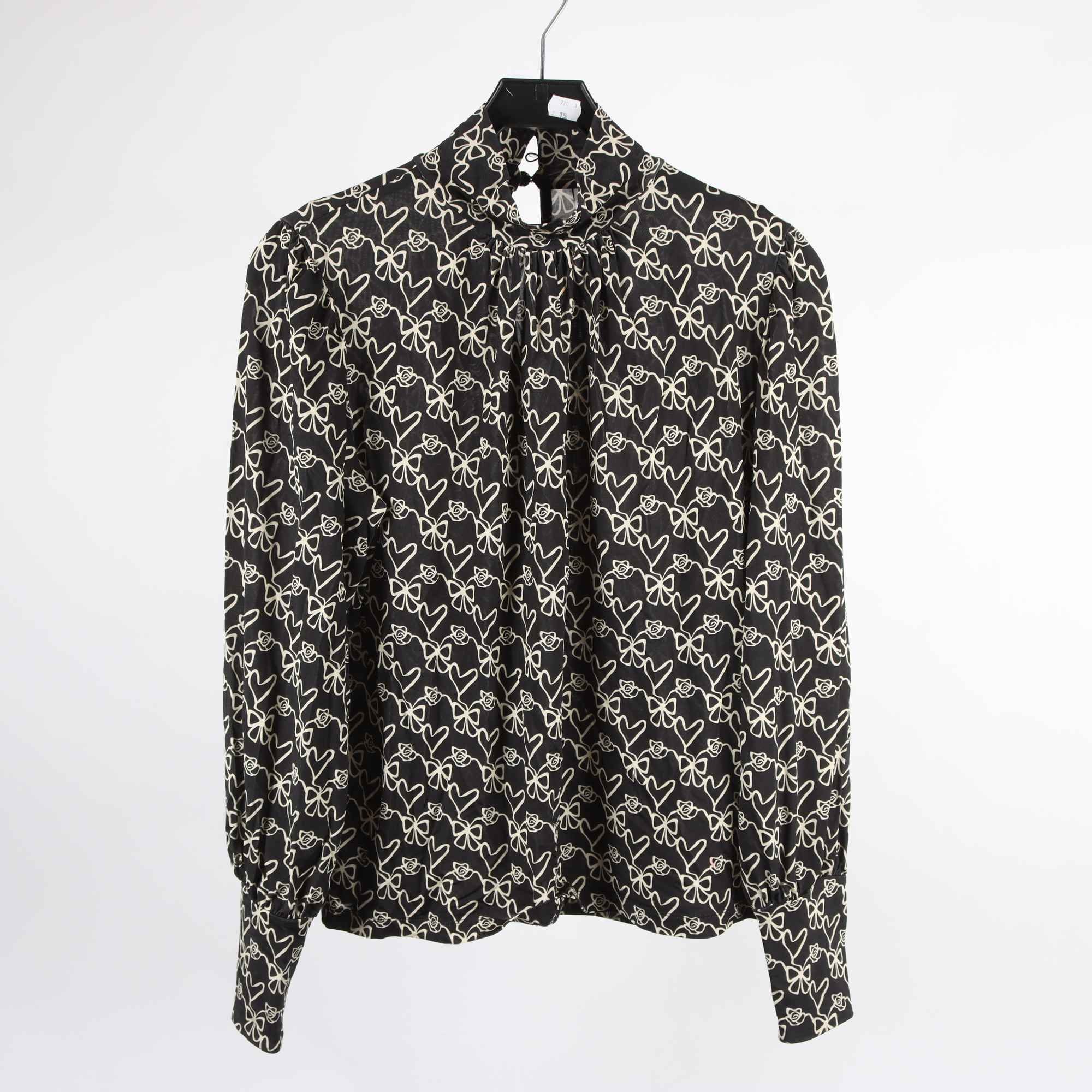 Tröja, &Other Stories, svart, mönstrad, stl. M