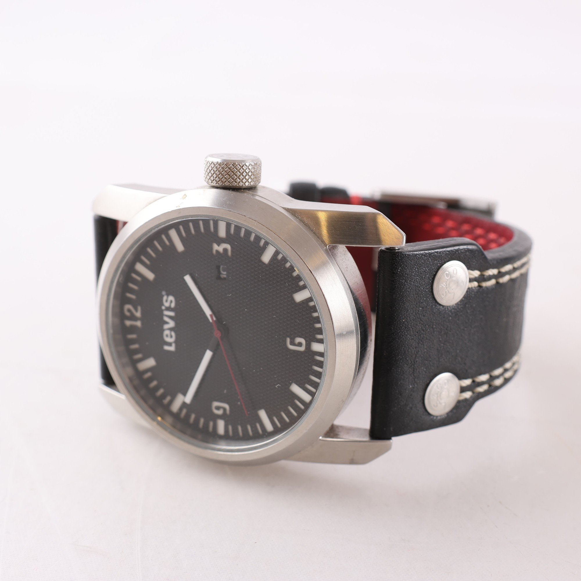 Armbandsur, stål, Levis, datum, quartz