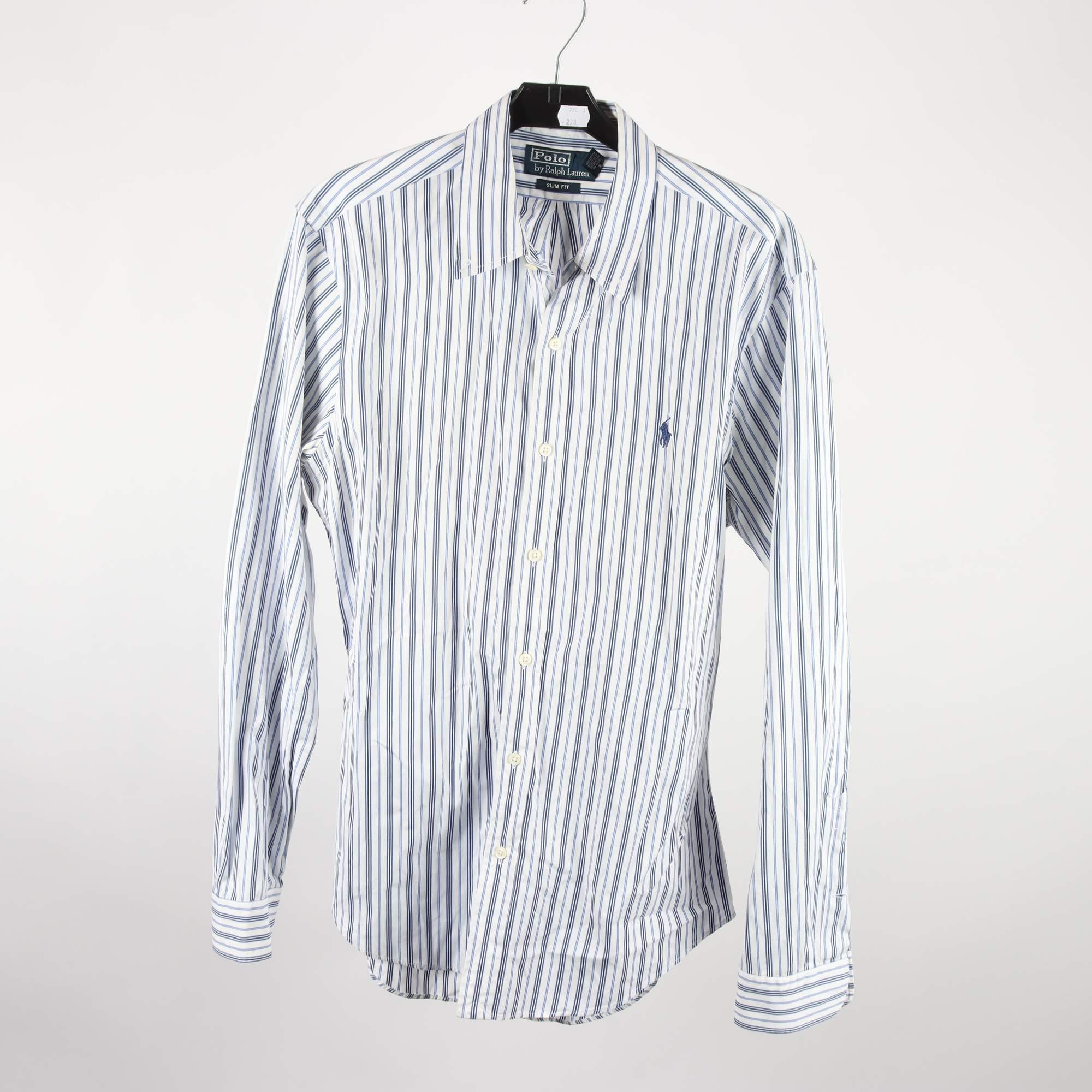 Skjorta, Polo Ralph Lauren, blå, vit, randig, stl. M