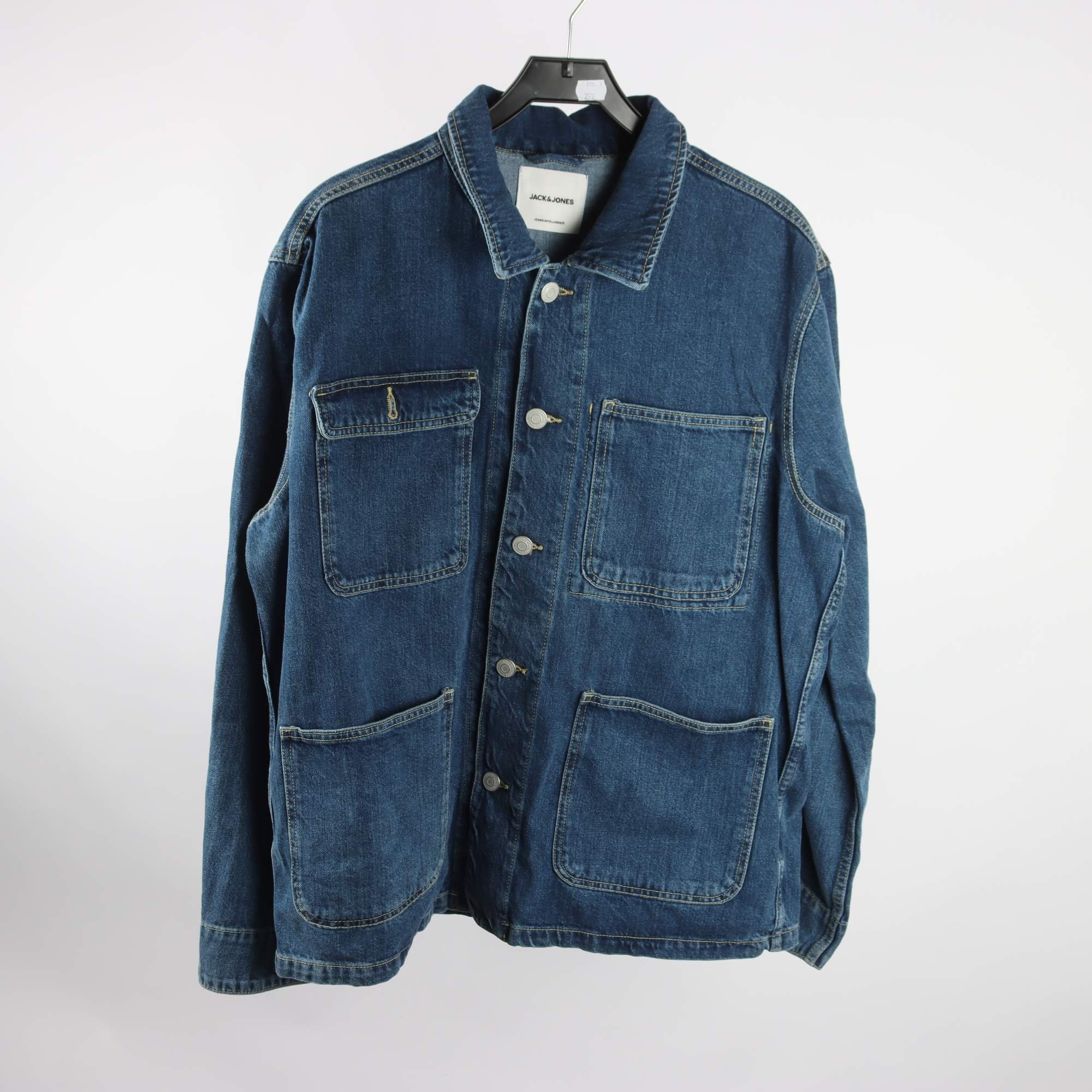 Jeansjacka/overshirt, Jack & Jones, blå, stl. XXL