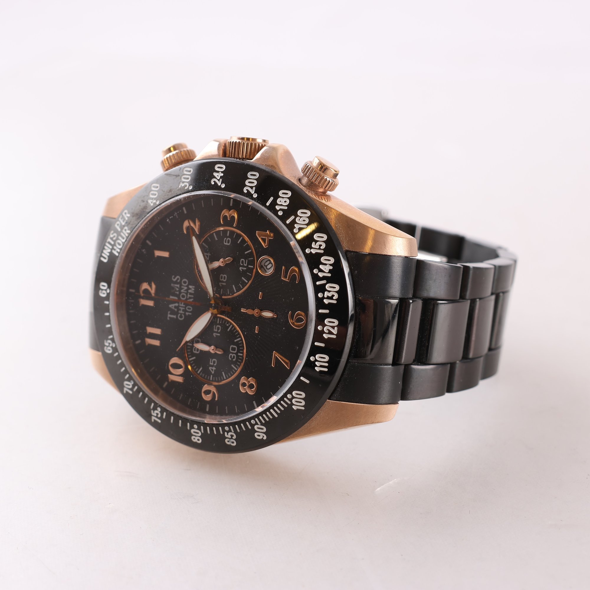 Armbandsur, stål, Tajms, kronograf, quartz