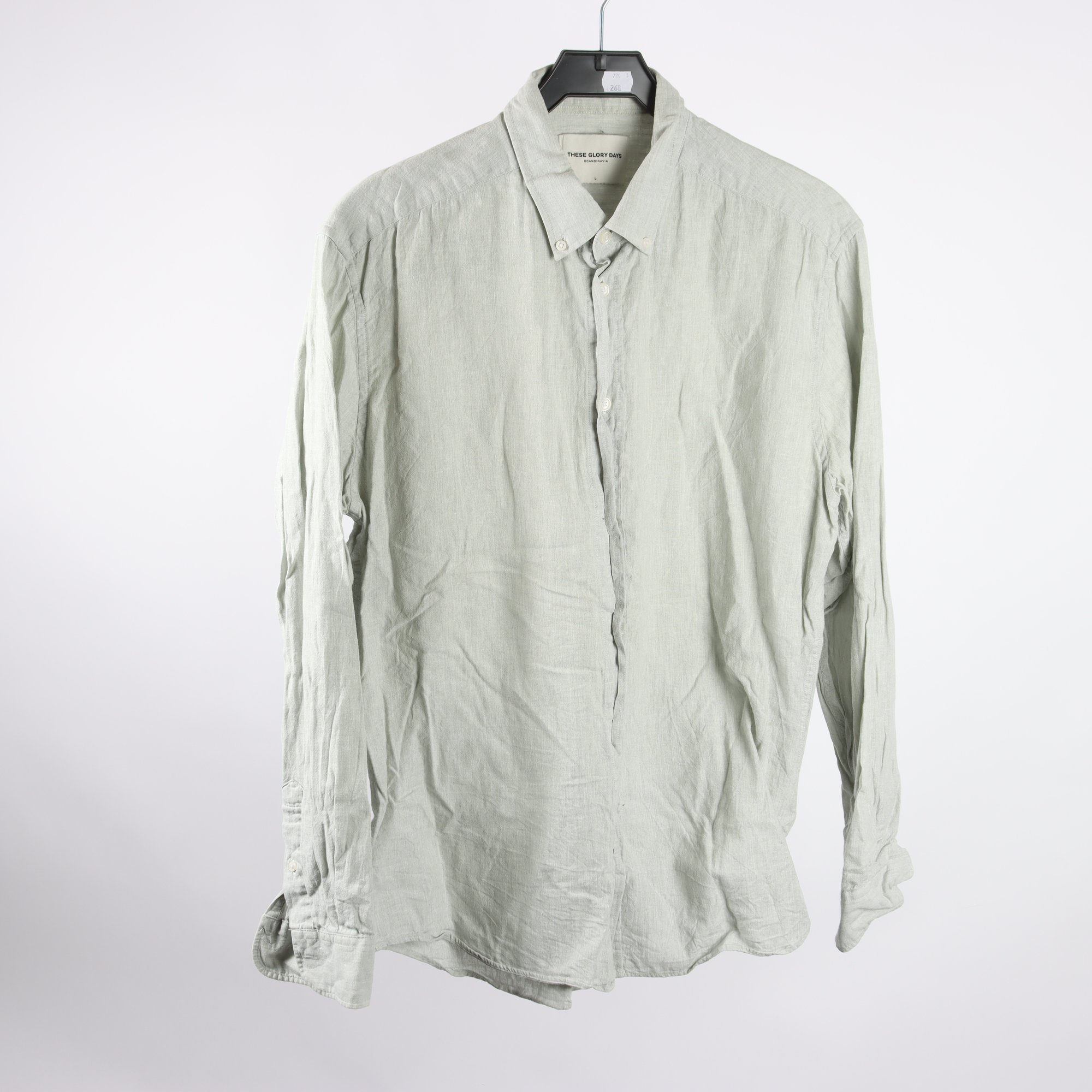 Skjorta 2-pack, These Glory Days, grön, beige, stl. L