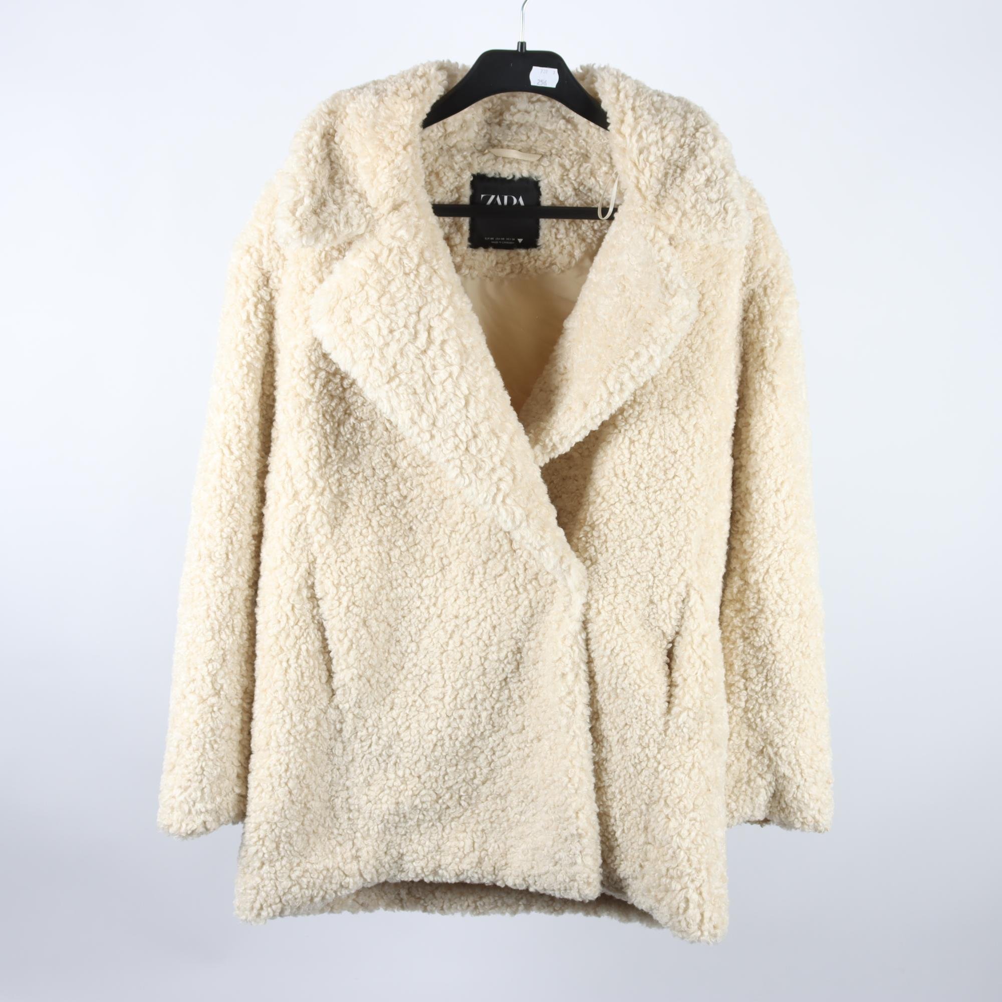 Teddyjacka, Zara, offwhite, stl. XS