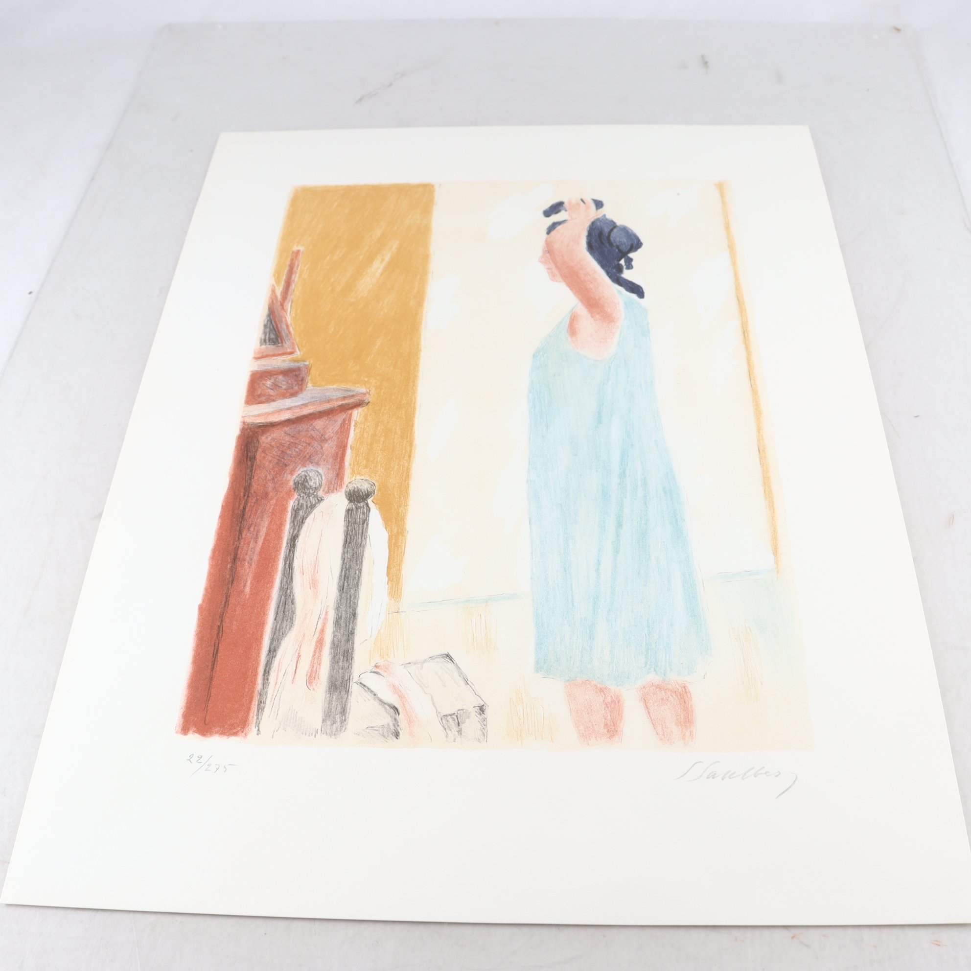 Färglitografi, Sven Sahlberg, (1909-2008), 22/275. Samfraktas ej.