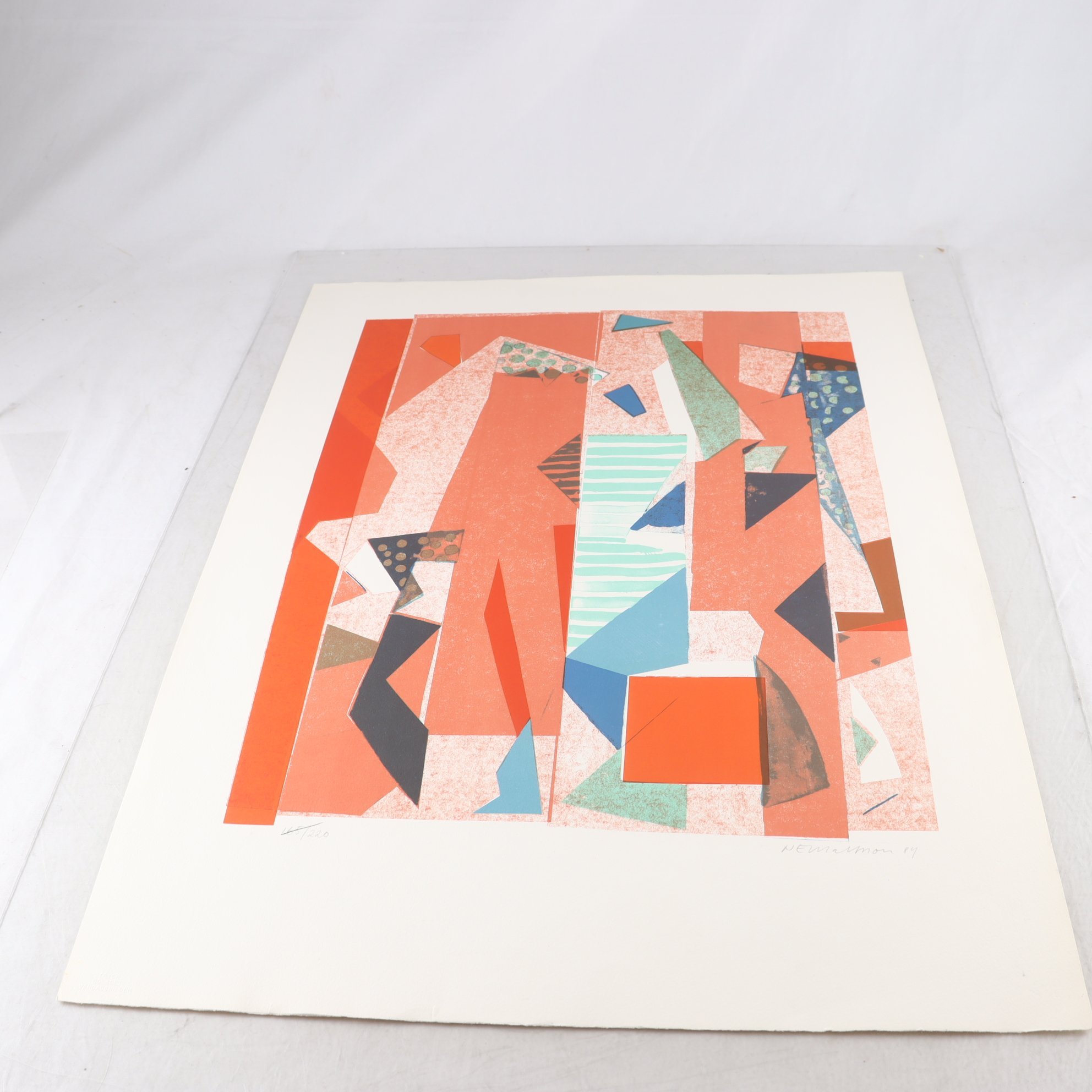 Färglitografi, oinramad, New Marmon, 165/220, signerad. Endast avhämtning.