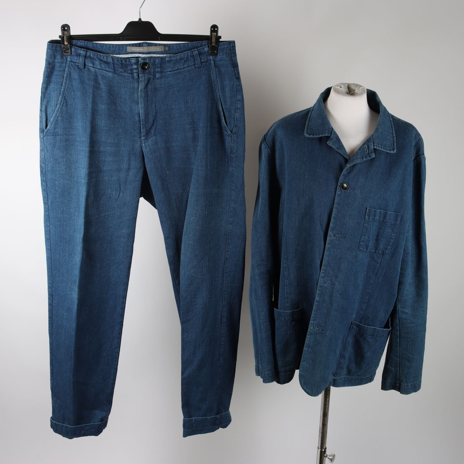 Kostym, bric a brac, blå, jeans, stl. L/XL.