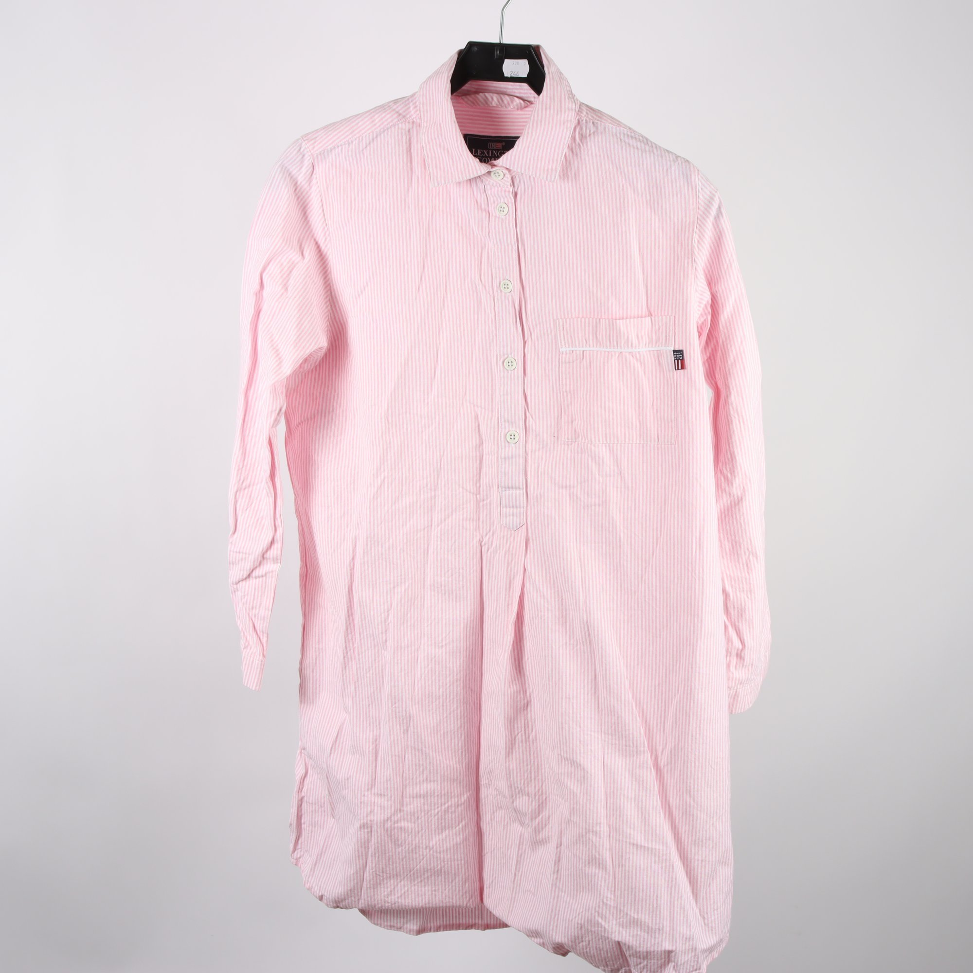 Sovplagg, Lexington, rosa, vit, randig, stl. S