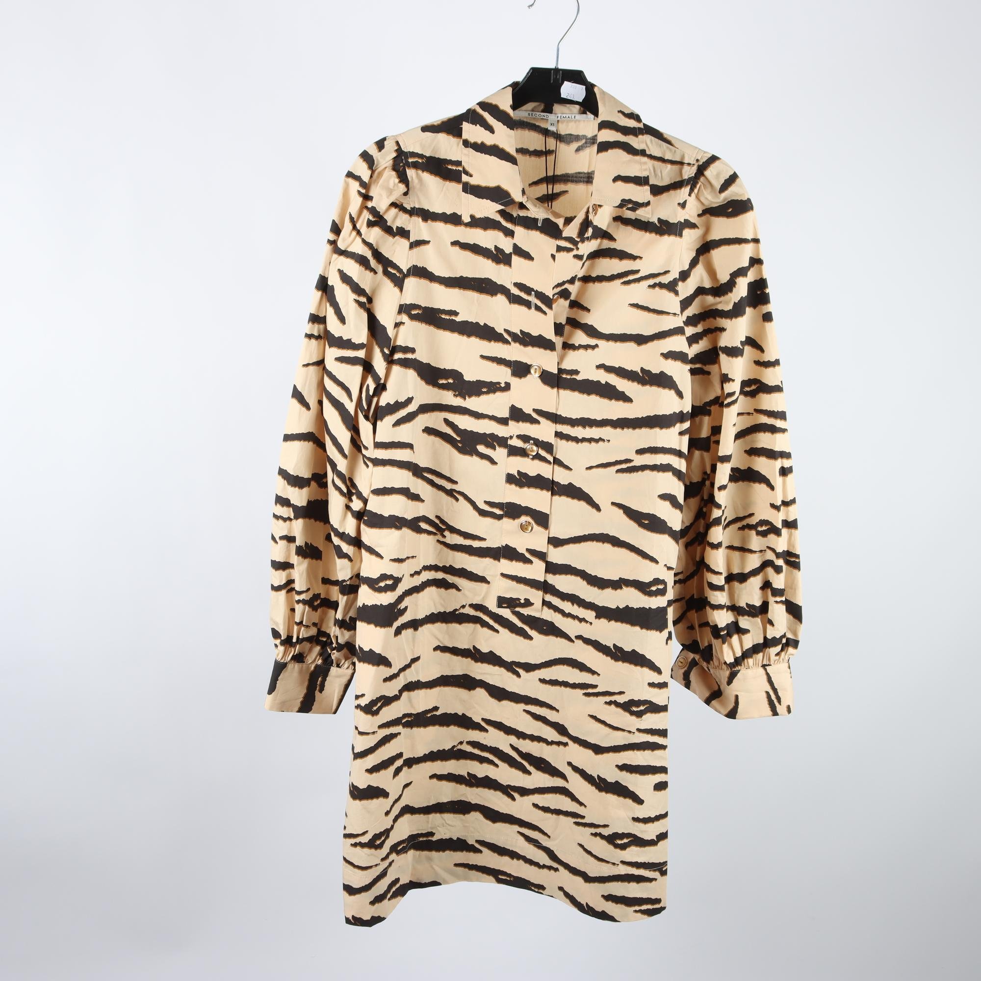 Klänning, Second Female, beige, mönstrad, stl. XS