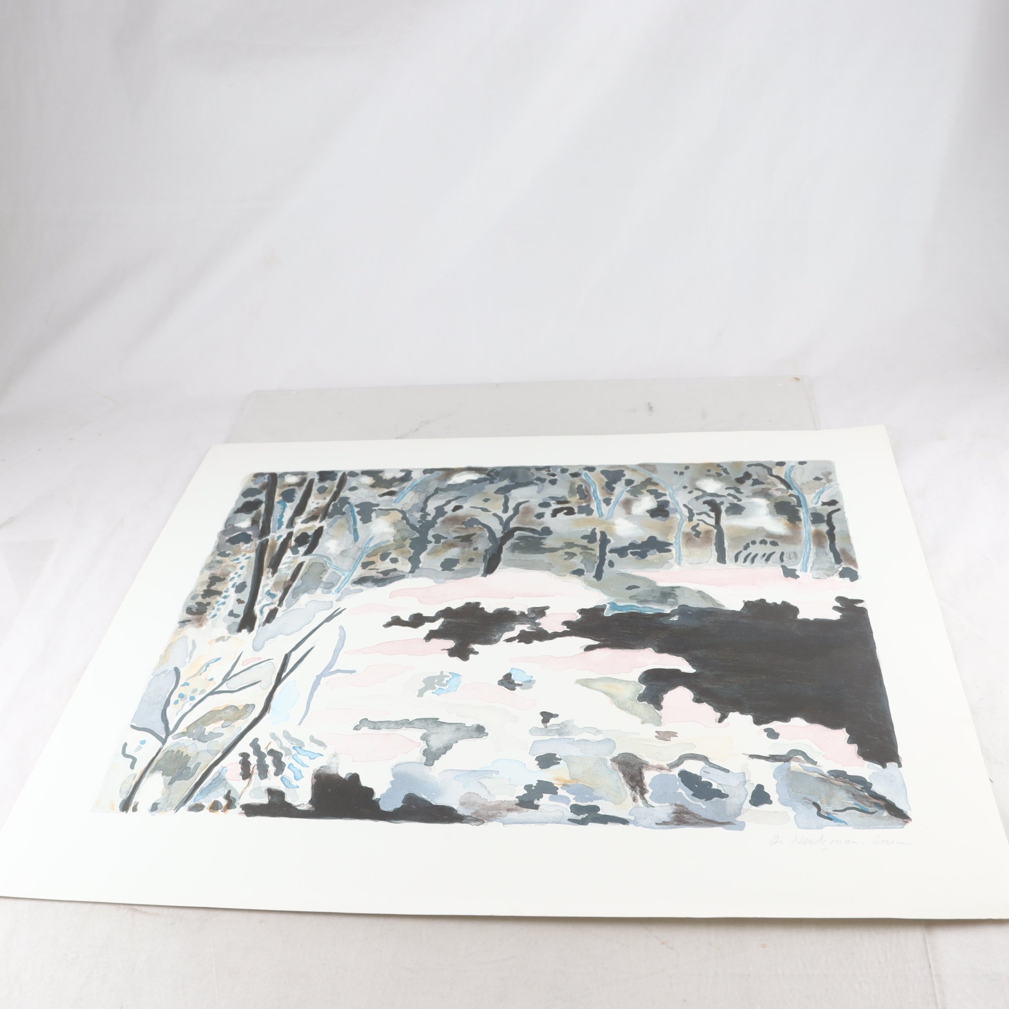 Färglitografi, Li Hertzman Ericsson ,(1933-2017), signerad. Endast avhämtning.