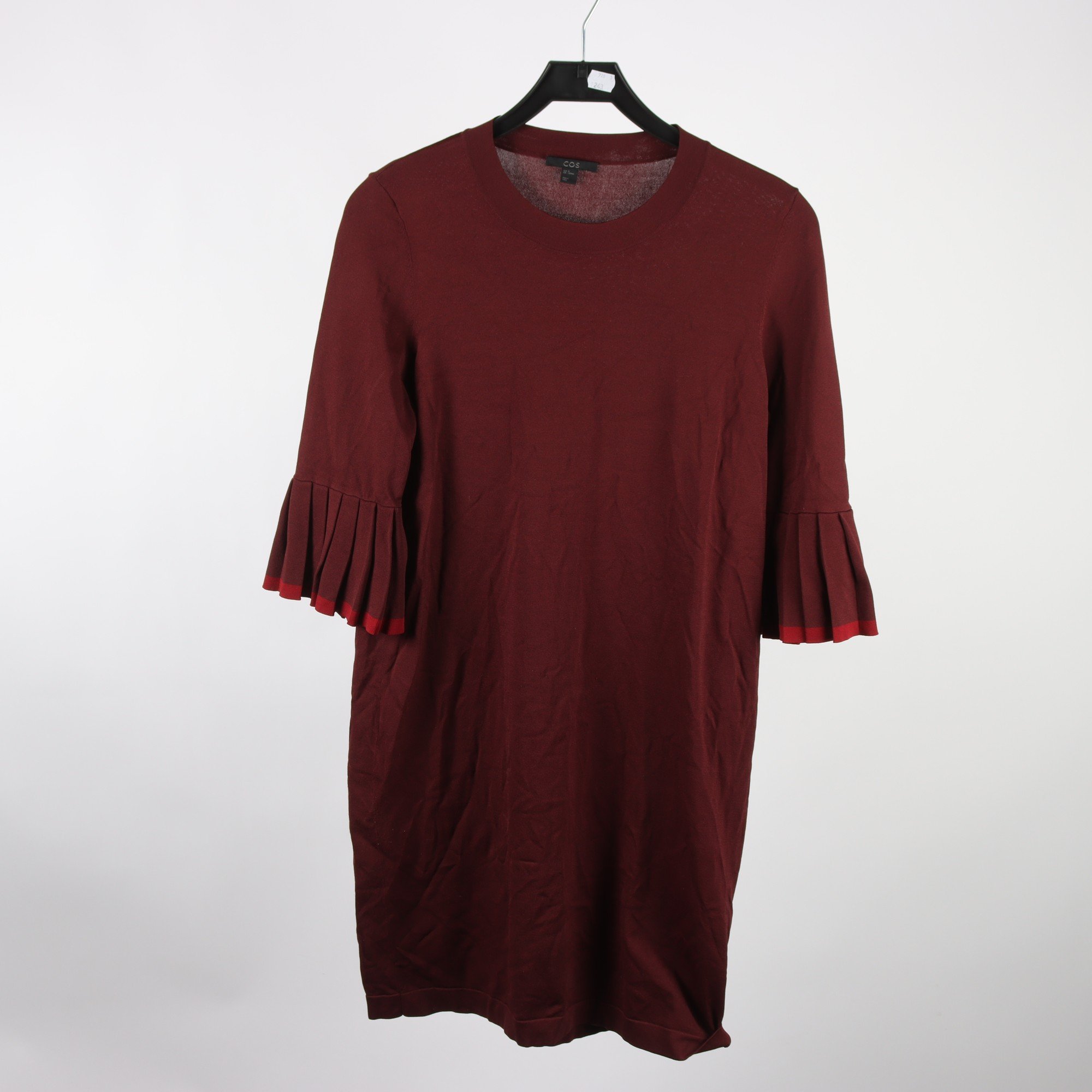 Klänning, COS, vinröd, stl. M