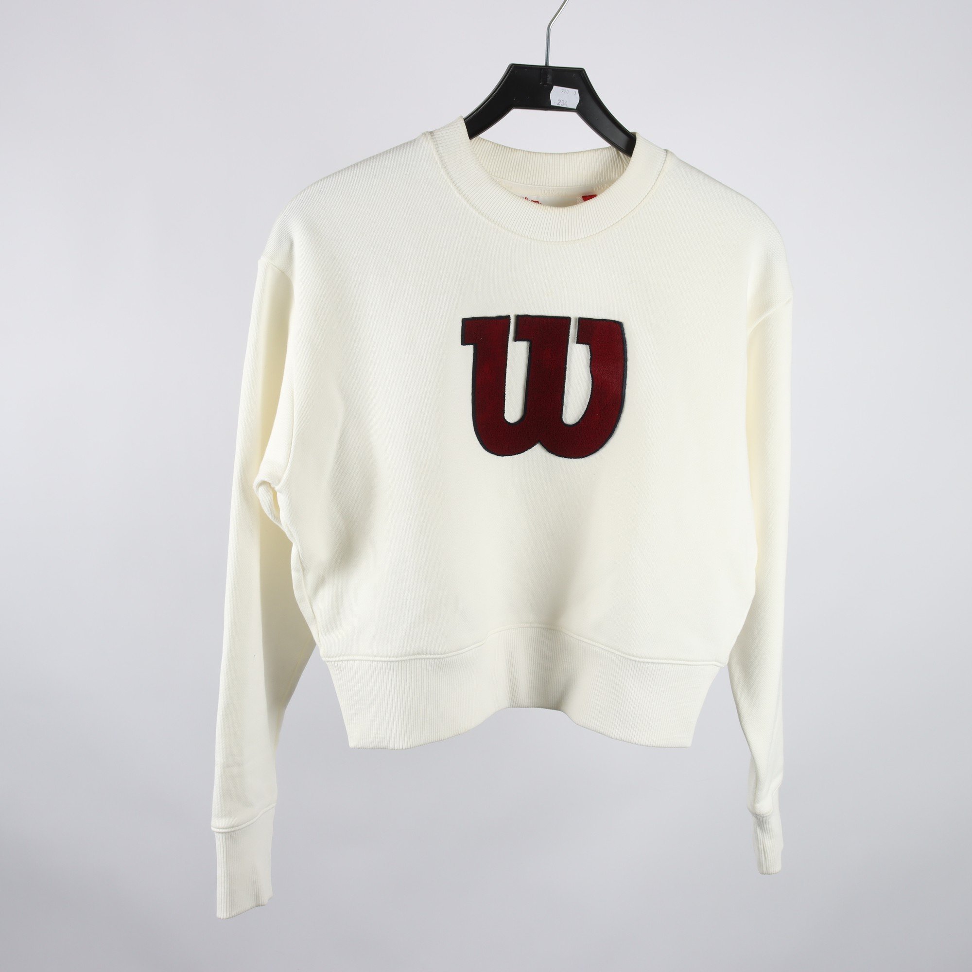 Sweatshirt, Wilson, vit, stl. S