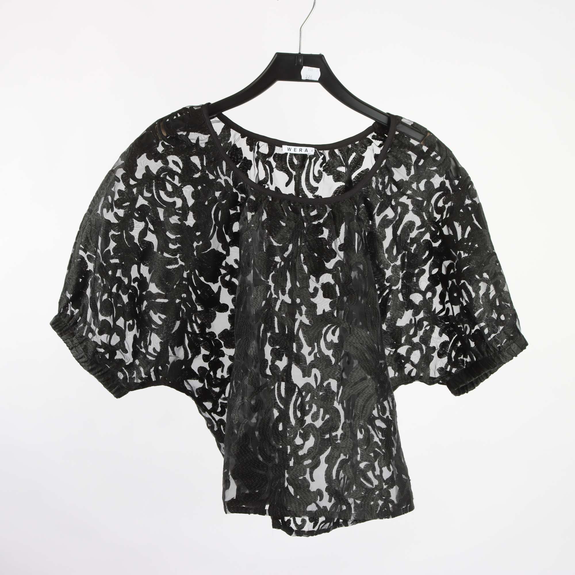 Blus, Wera, svart, transparent, stl. S