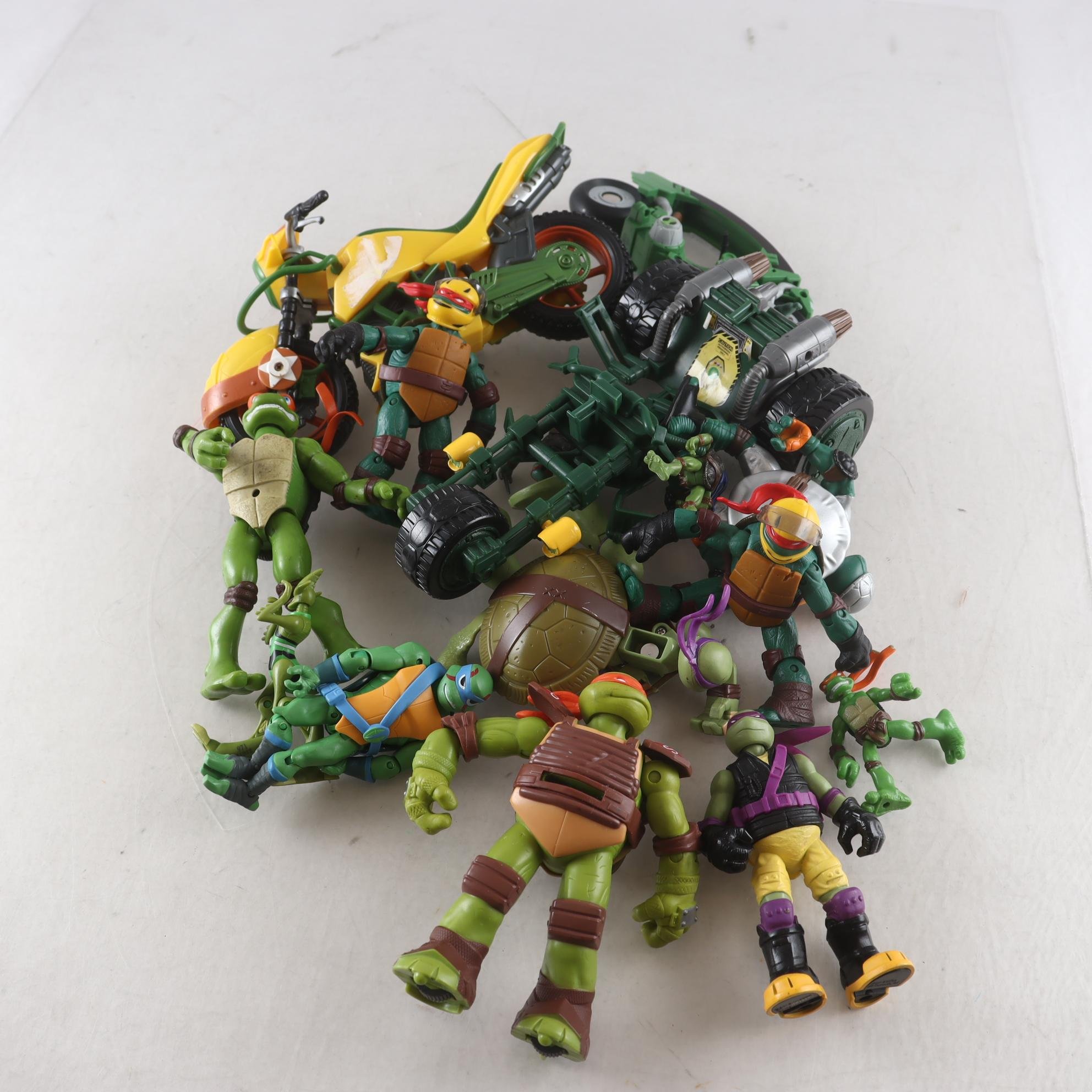 Figurer, TMNT turtles, blandat.