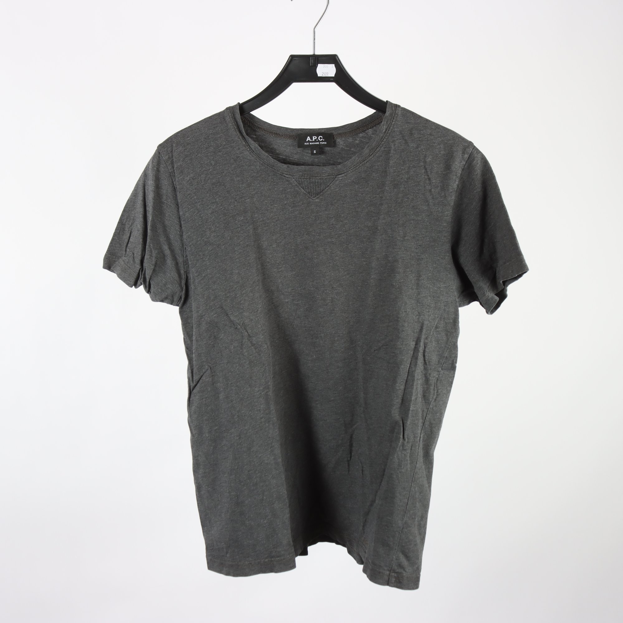 T-shirt, A.P.C, grå, stl. S
