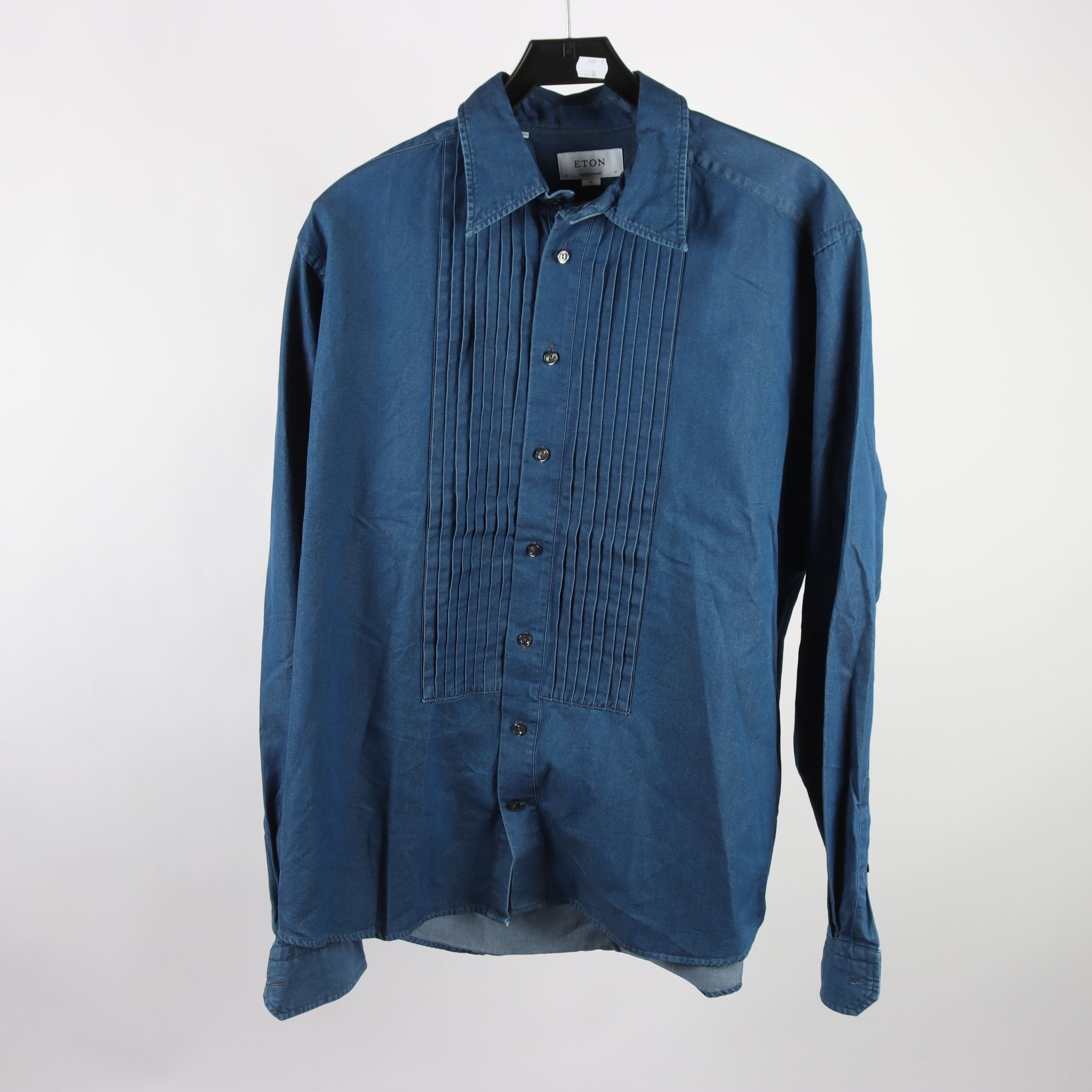 Skjorta, Eton, blå, stl. XL