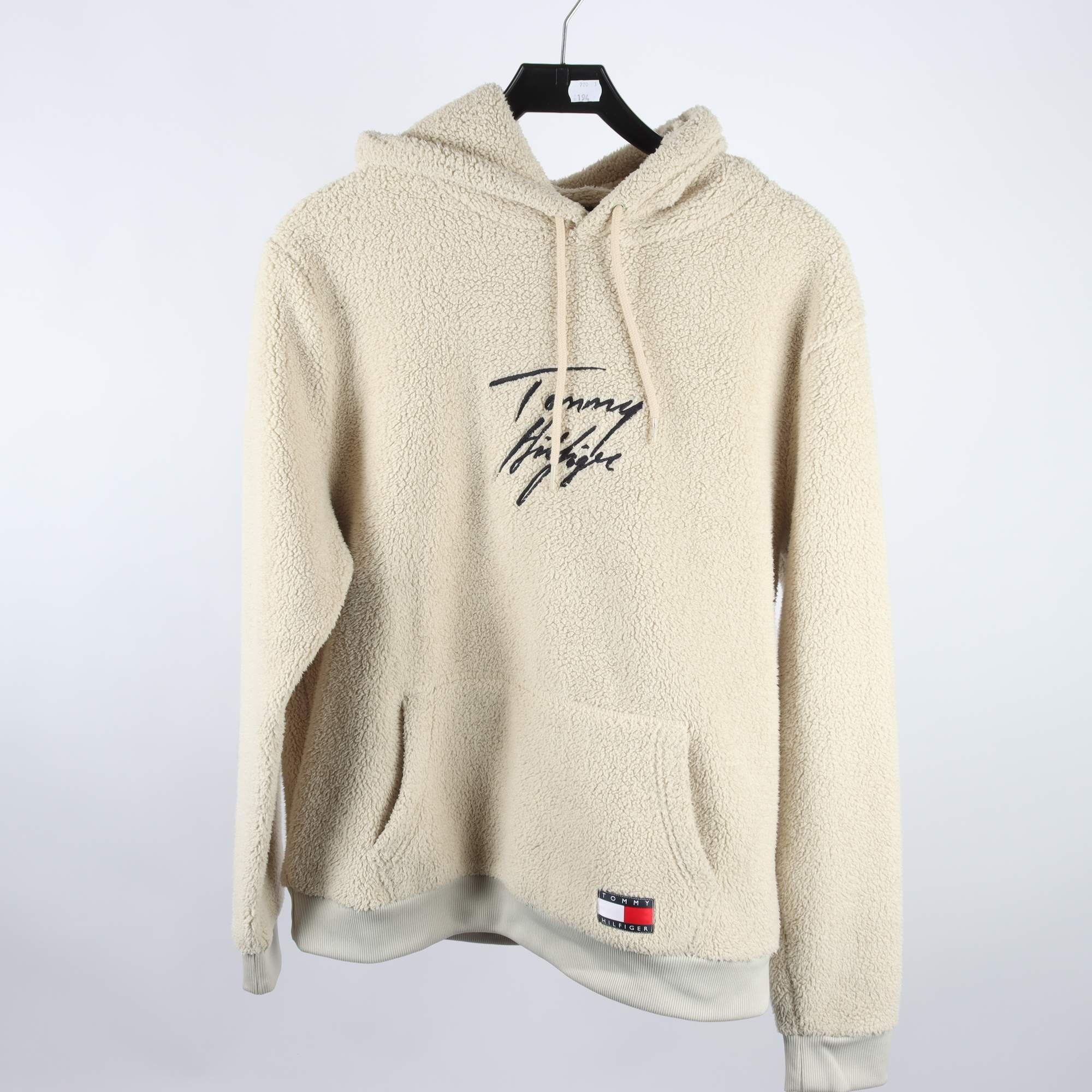 Fleecetröja, Tommy Hilfiger, beige, stl. M